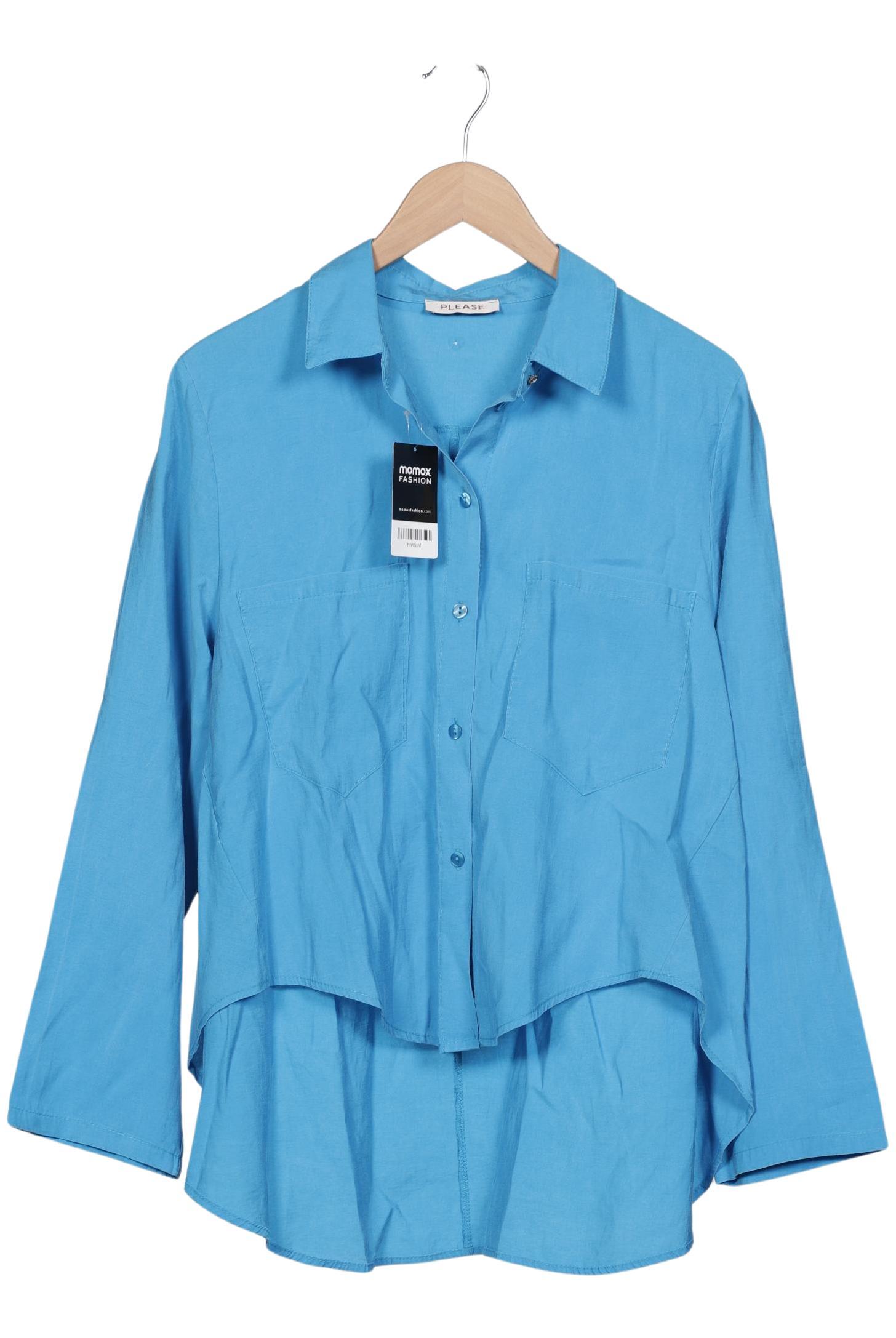 

Please Damen Bluse, blau, Gr. 46