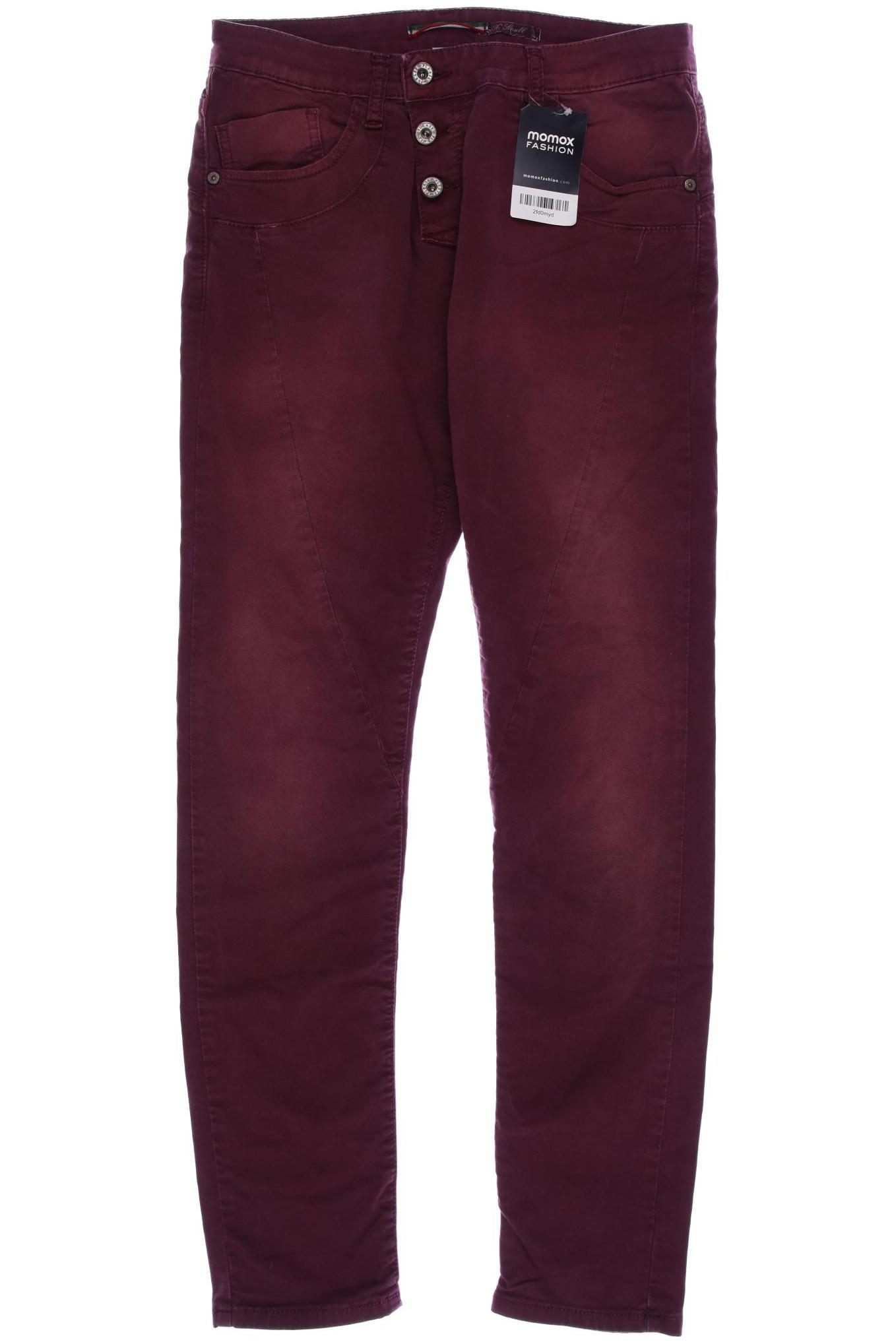 

PLEASE Damen Jeans, bordeaux