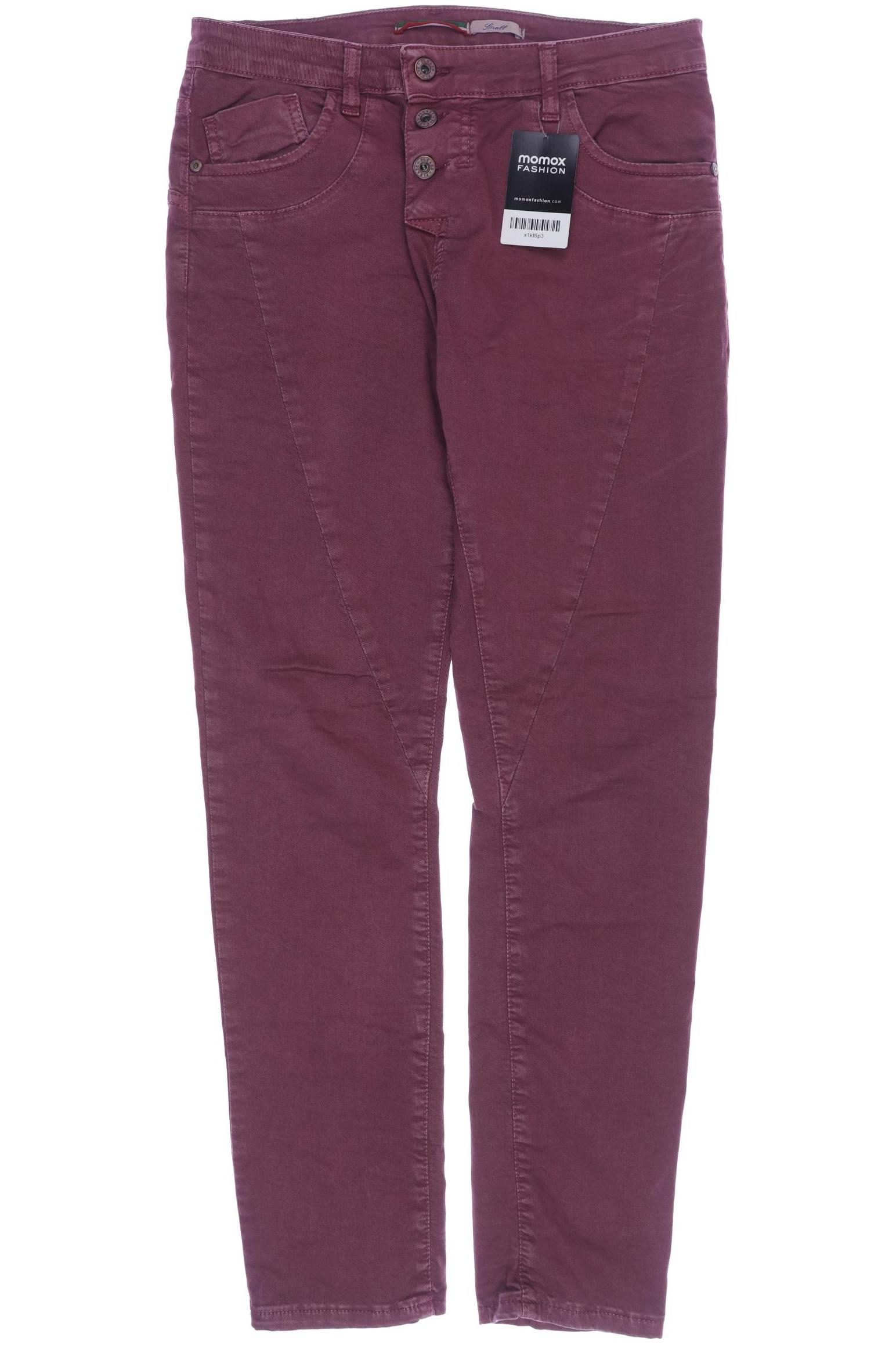 

PLEASE Damen Jeans, bordeaux