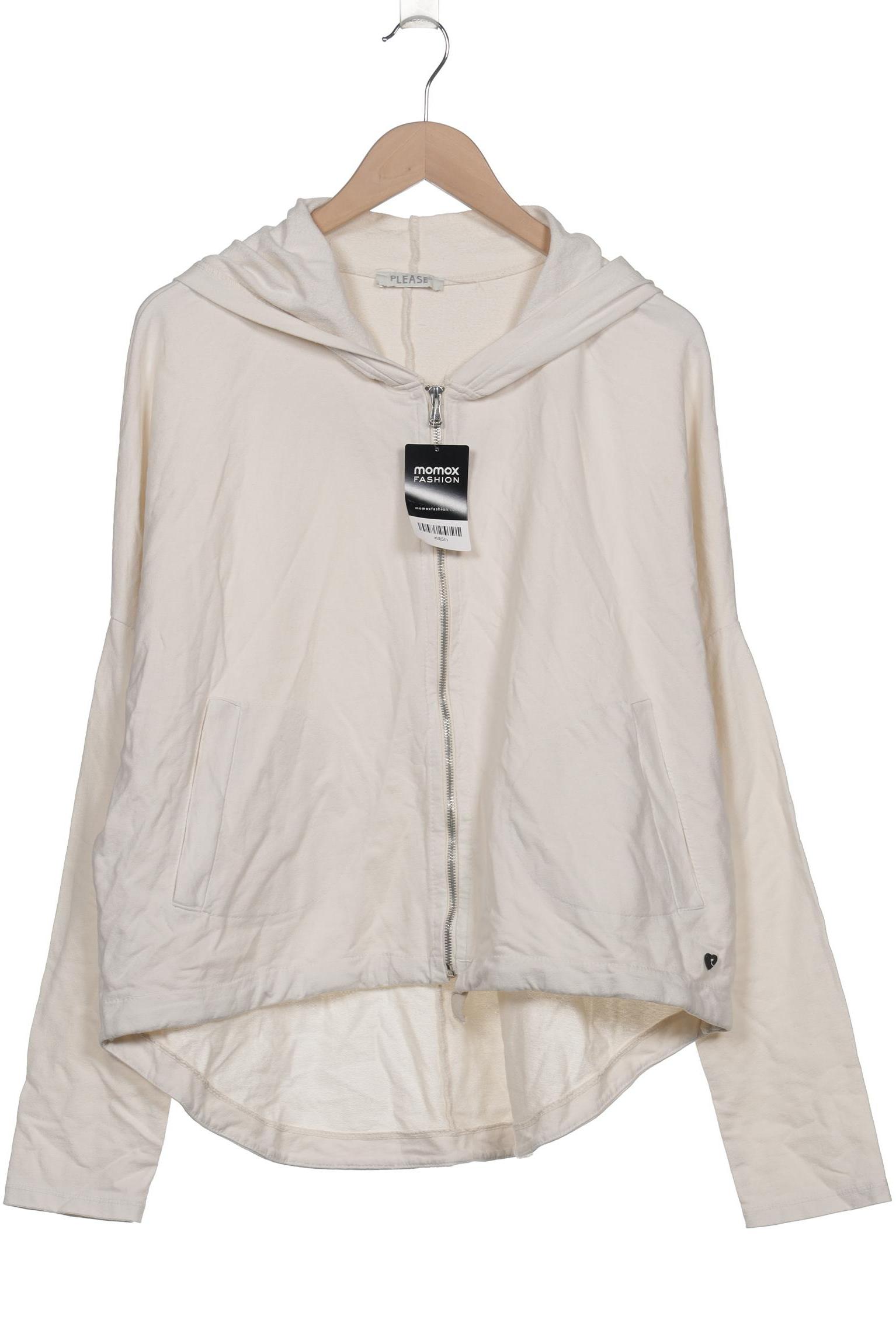 

Please Damen Kapuzenpullover, weiß, Gr. 44