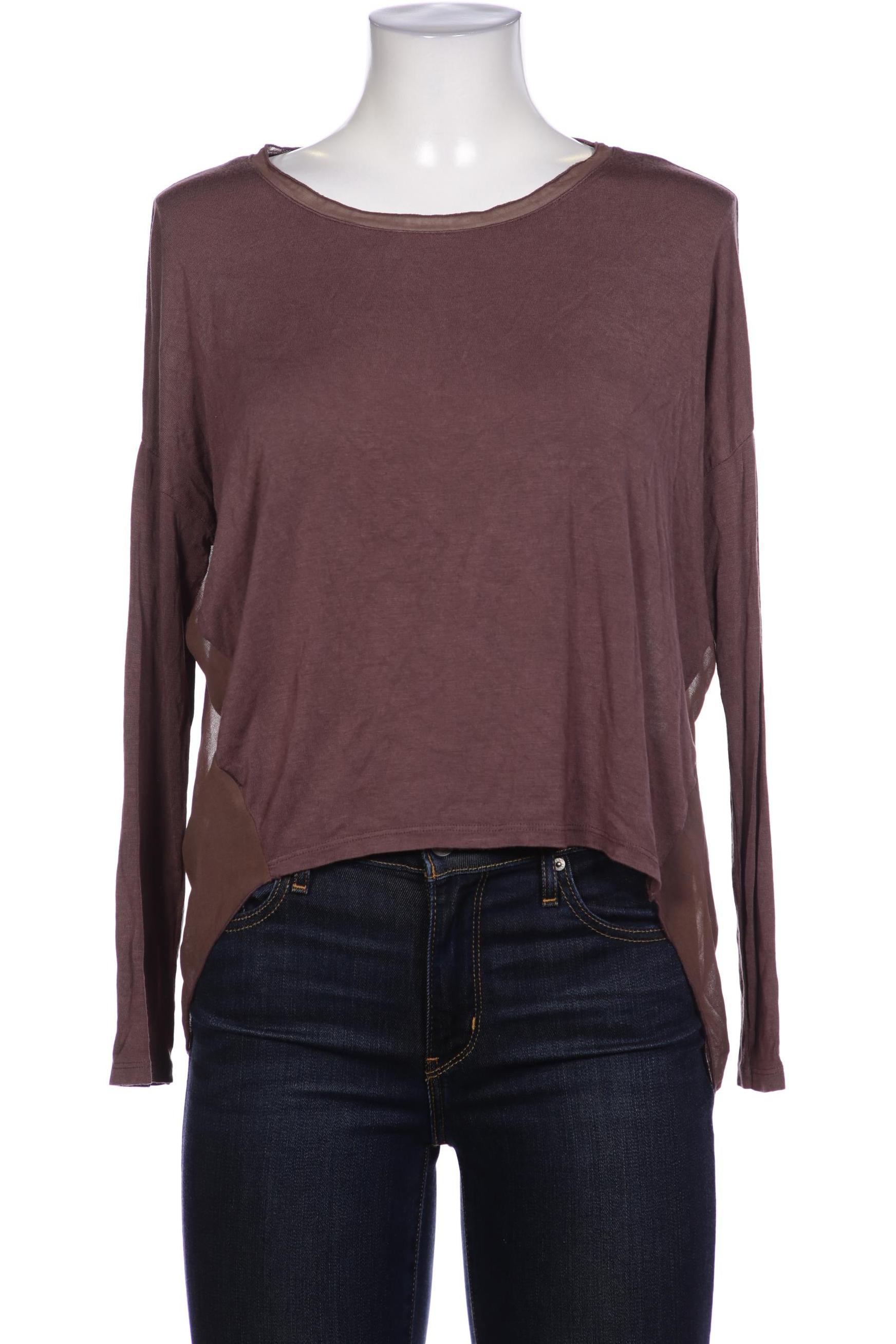 

Please Damen Langarmshirt, braun, Gr. 38