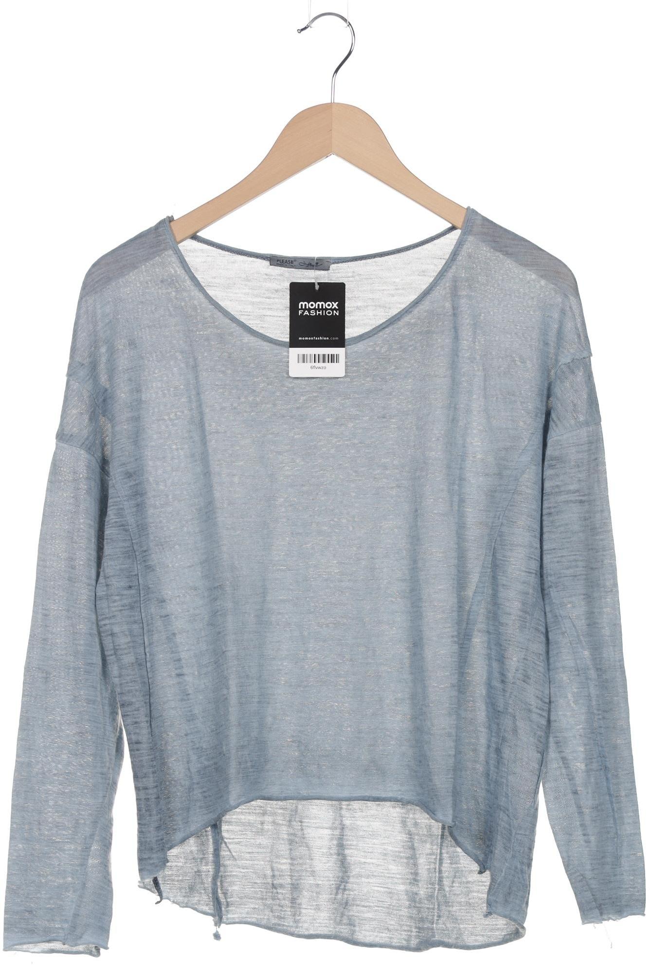 

Please Damen Langarmshirt, hellblau, Gr. 42