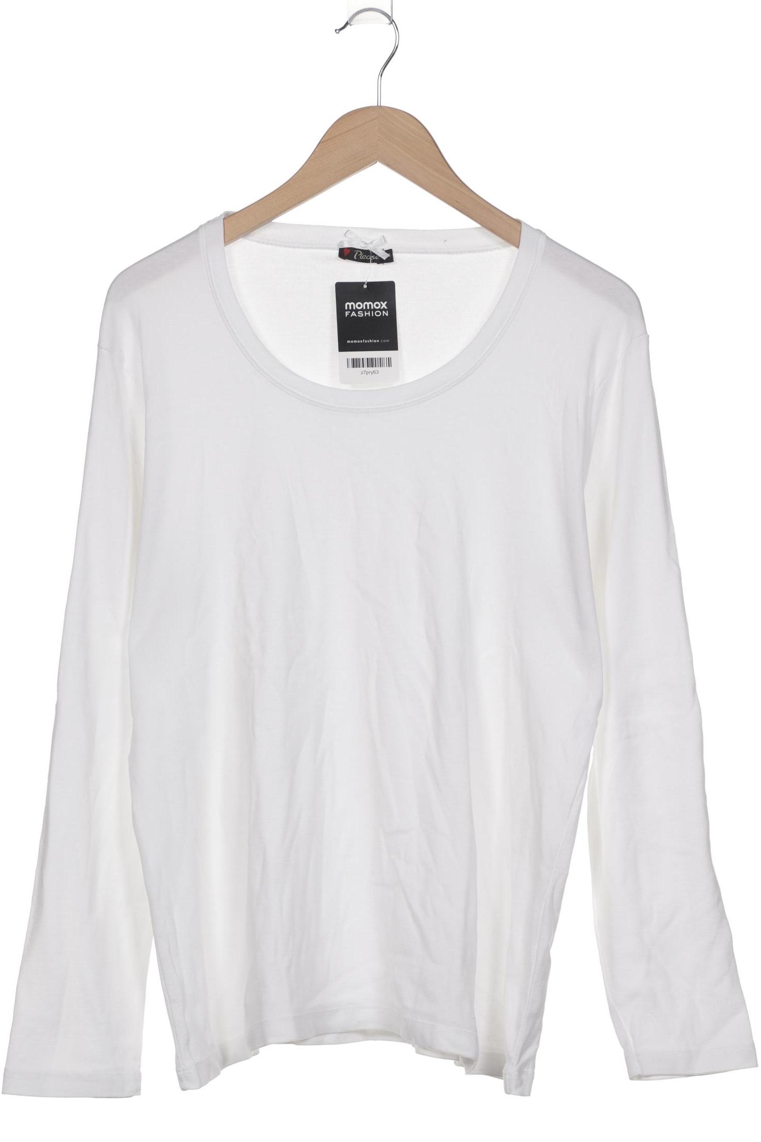 

Please Damen Langarmshirt, weiß, Gr. 54