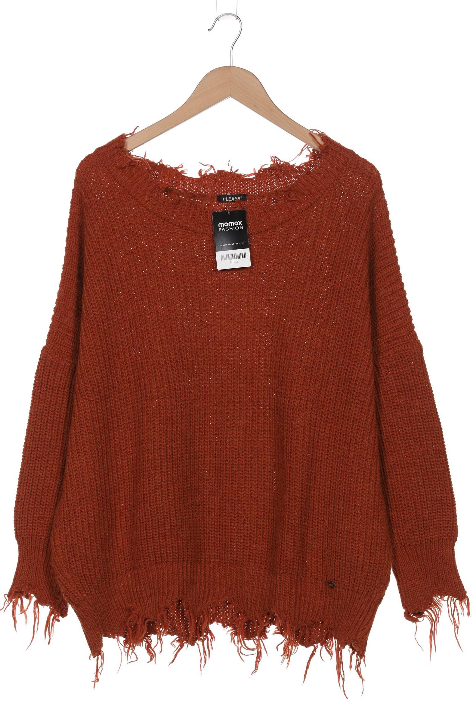

Please Damen Pullover, orange, Gr. 44