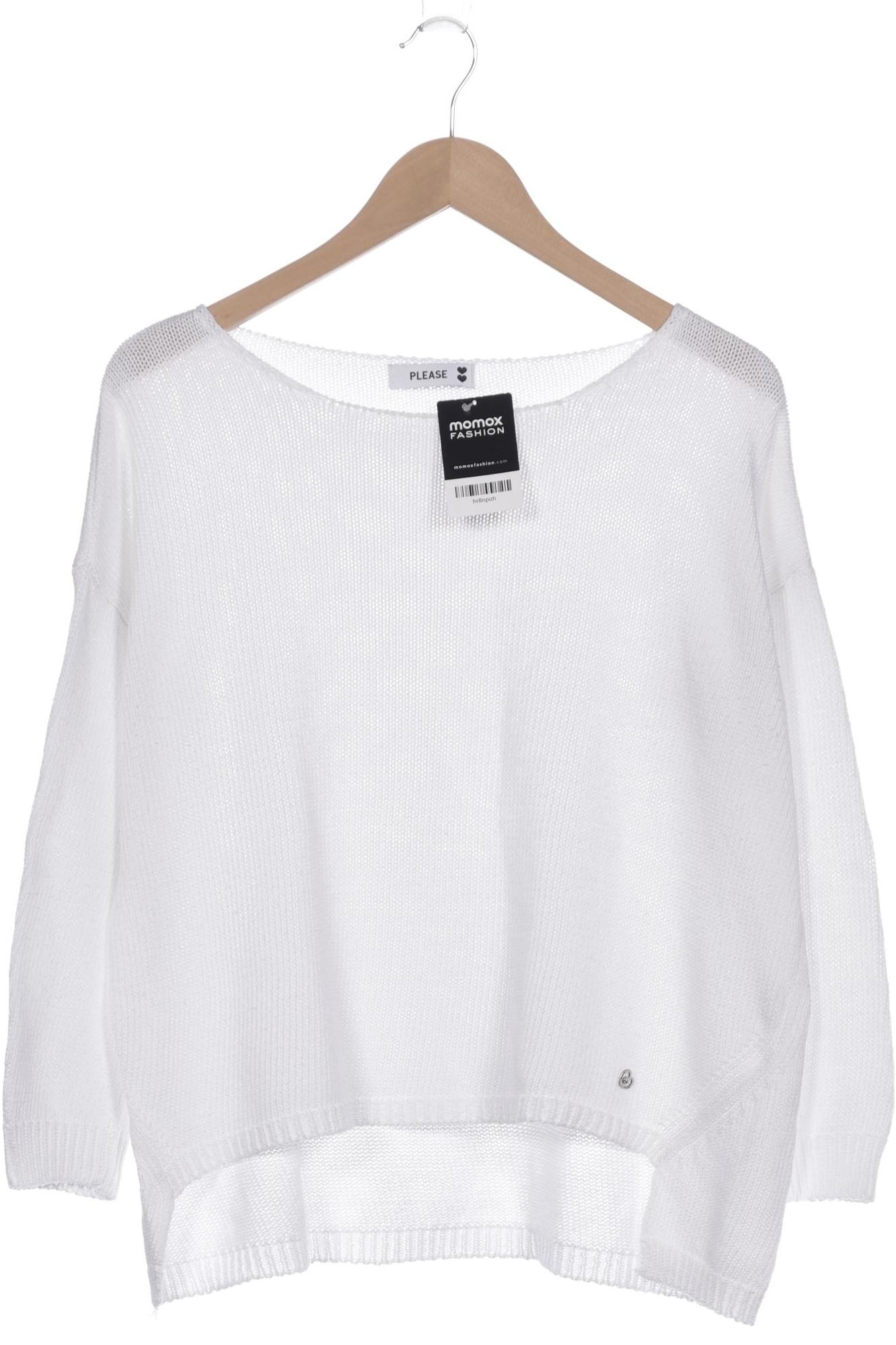 

Please Damen Pullover, weiß, Gr. 42