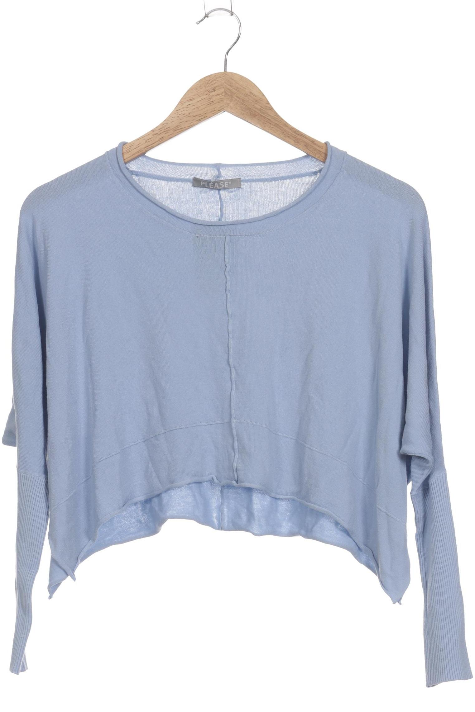

Please Damen Pullover, blau, Gr. 48