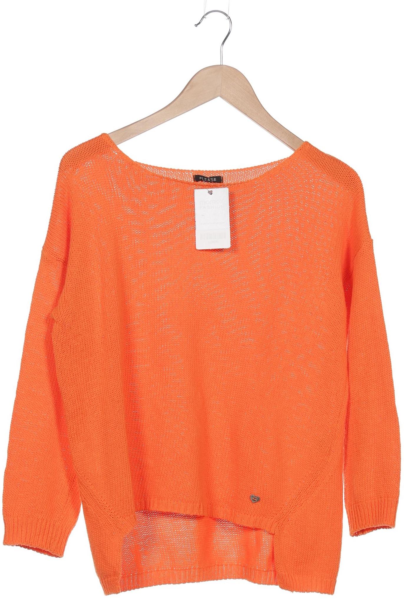 

Please Damen Pullover, orange, Gr. uni