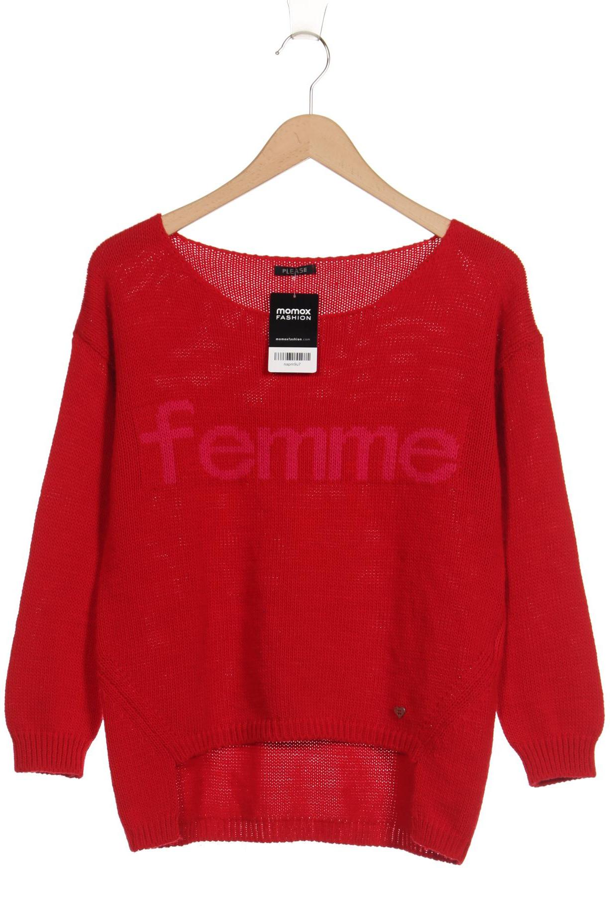 

Please Damen Pullover, rot, Gr. 38