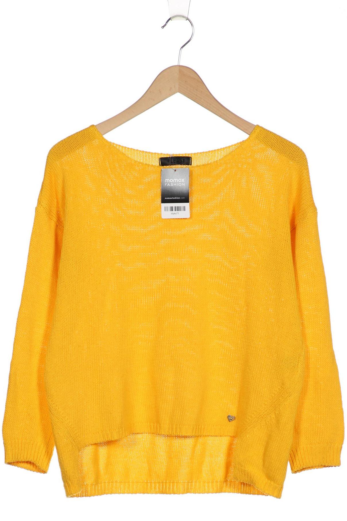 

Please Damen Pullover, gelb, Gr. 44