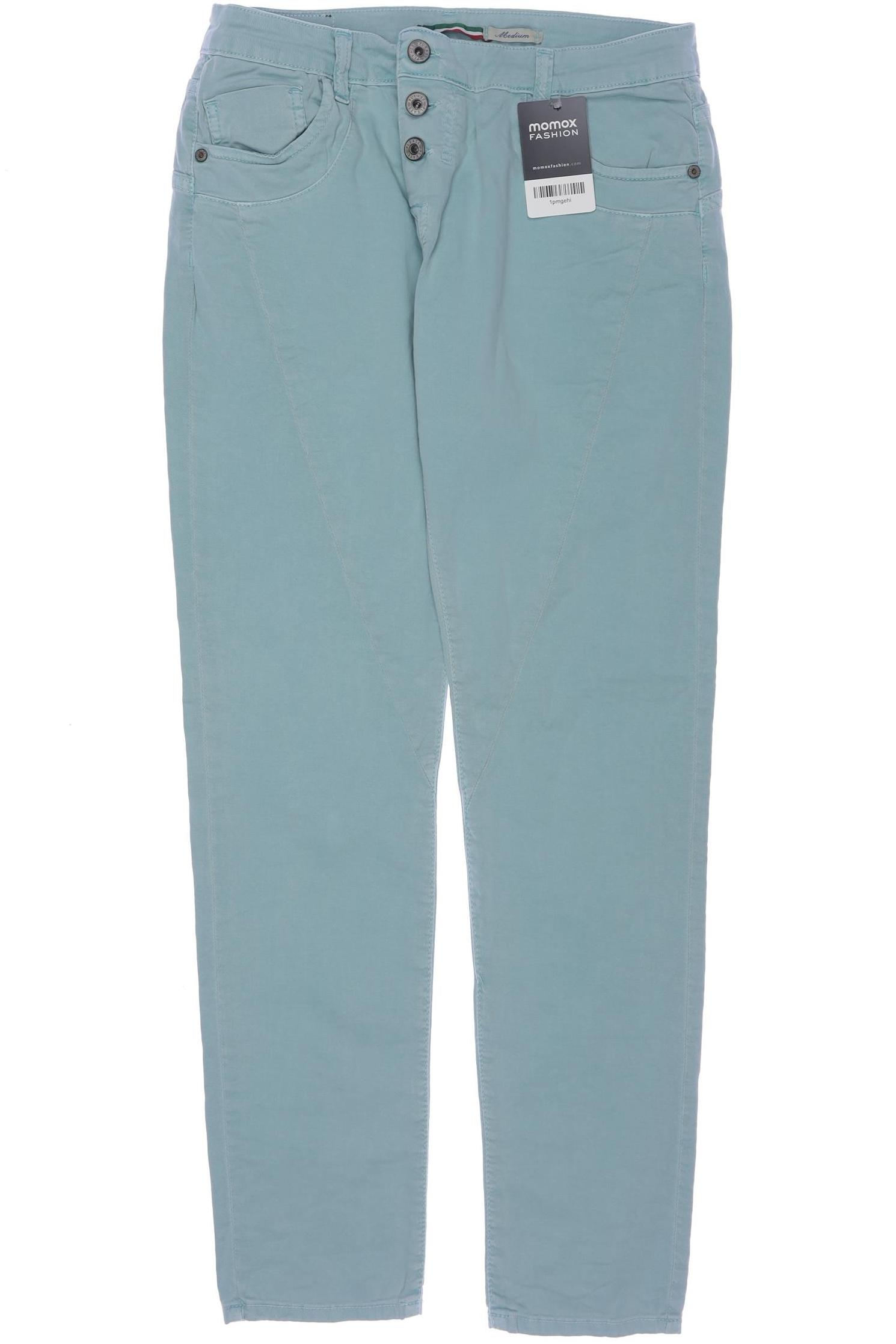 

Please Damen Stoffhose, türkis, Gr. 0