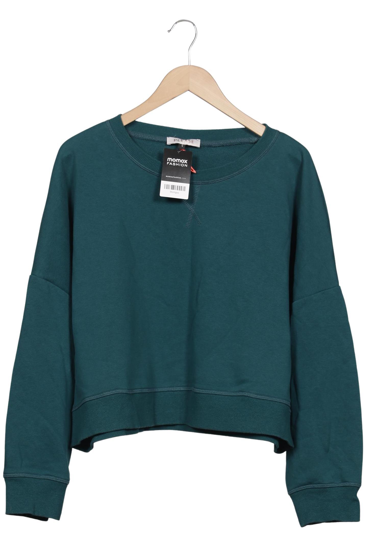 

Please Damen Sweatshirt, türkis, Gr. 36