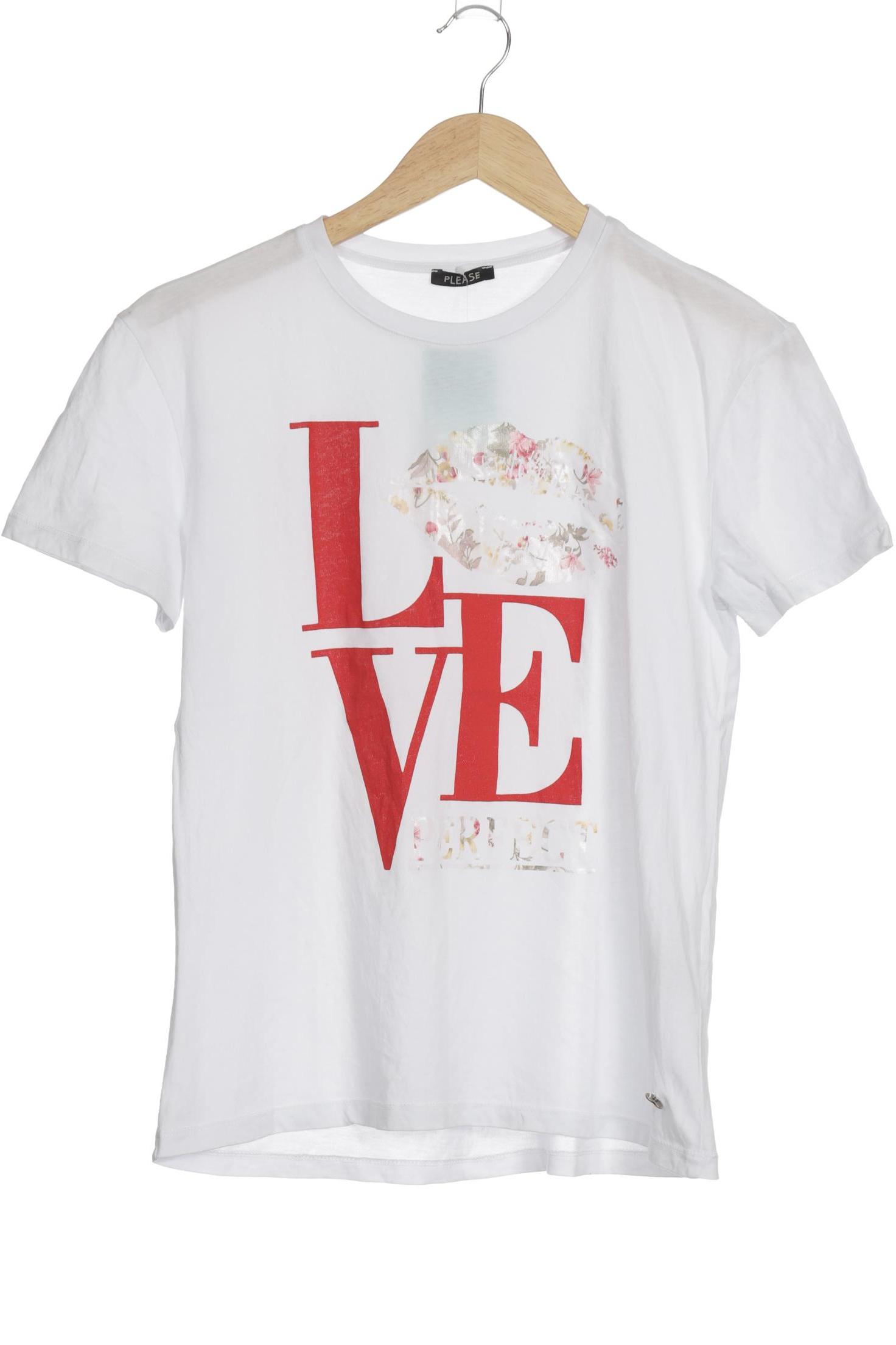 

Please Damen T-Shirt, weiß, Gr. 36