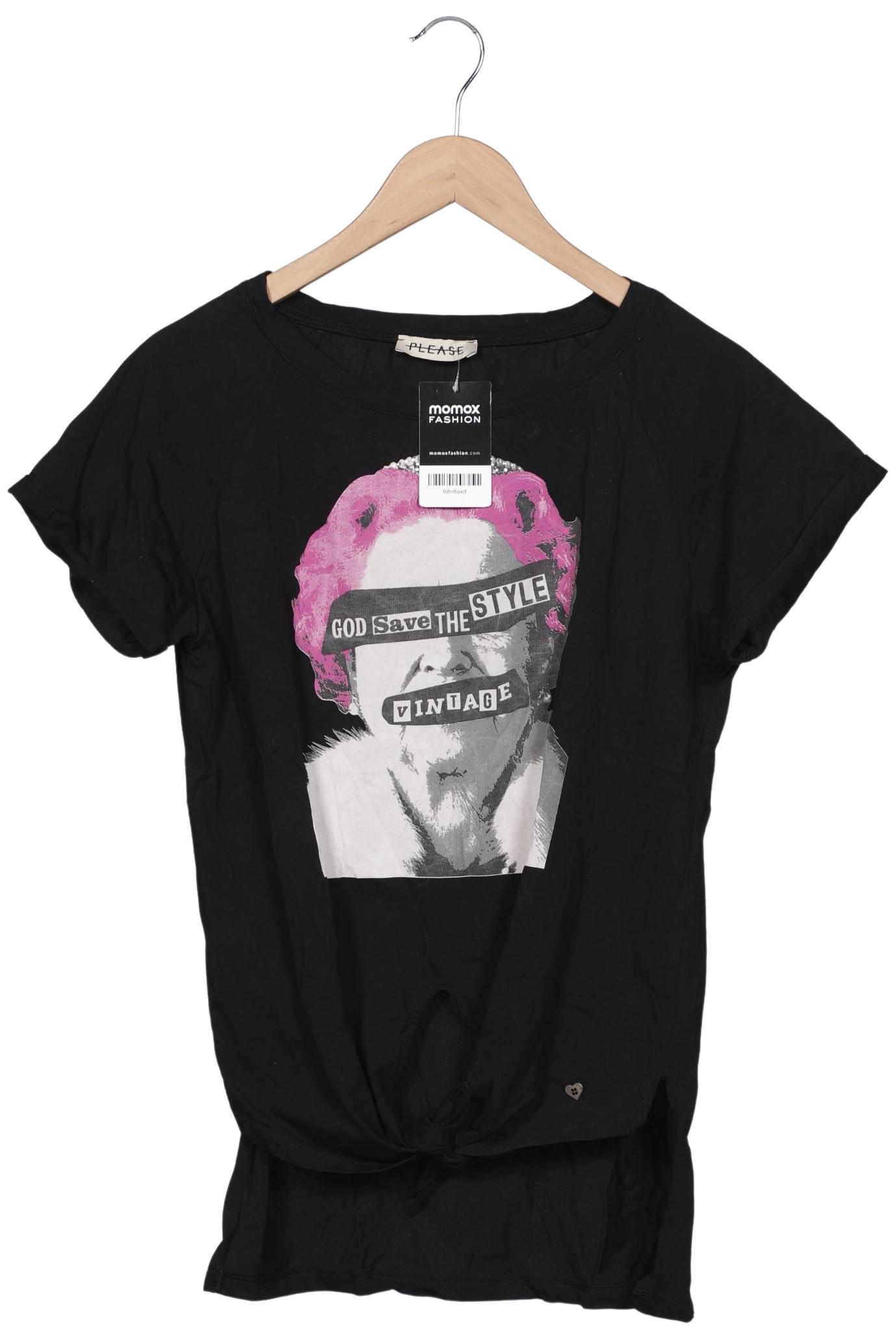 

Please Damen T-Shirt, schwarz, Gr. 38