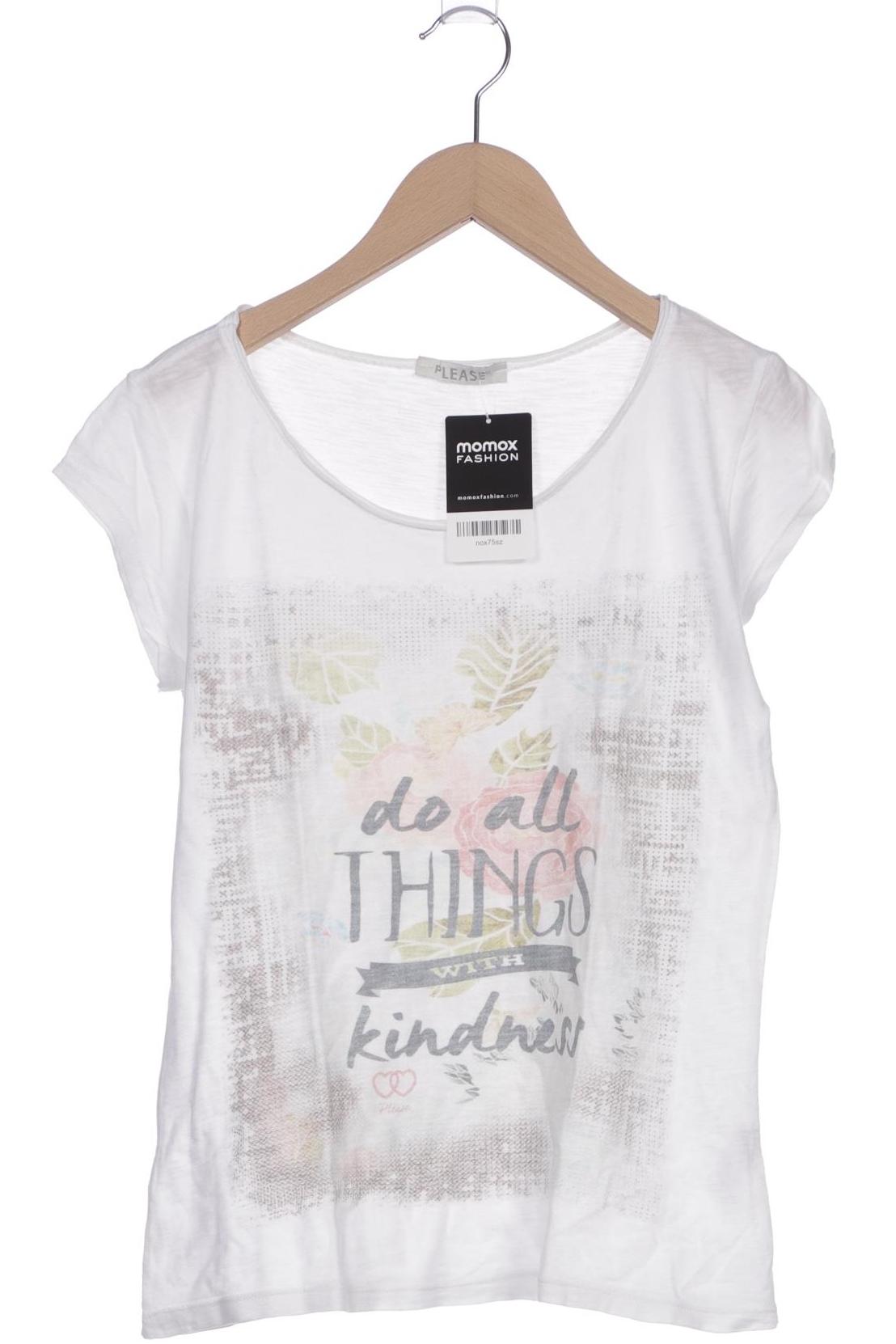 

Please Damen T-Shirt, weiß, Gr. 38