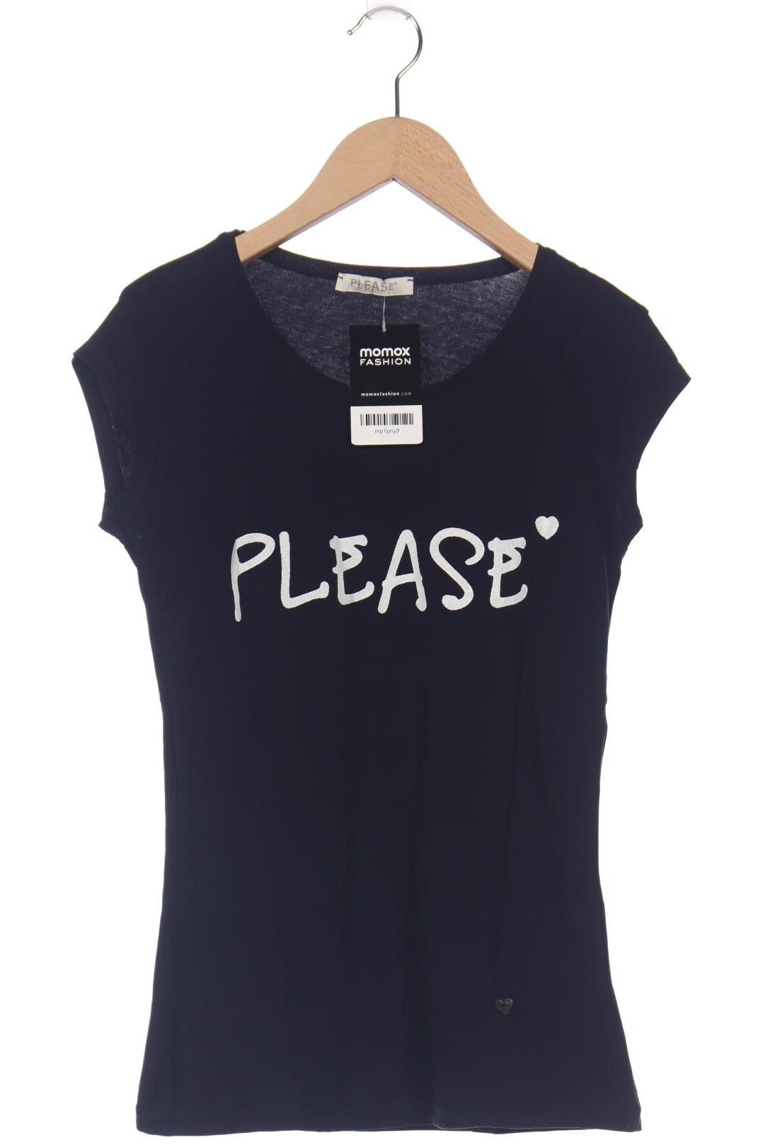 

Please Damen T-Shirt, marineblau, Gr. 34