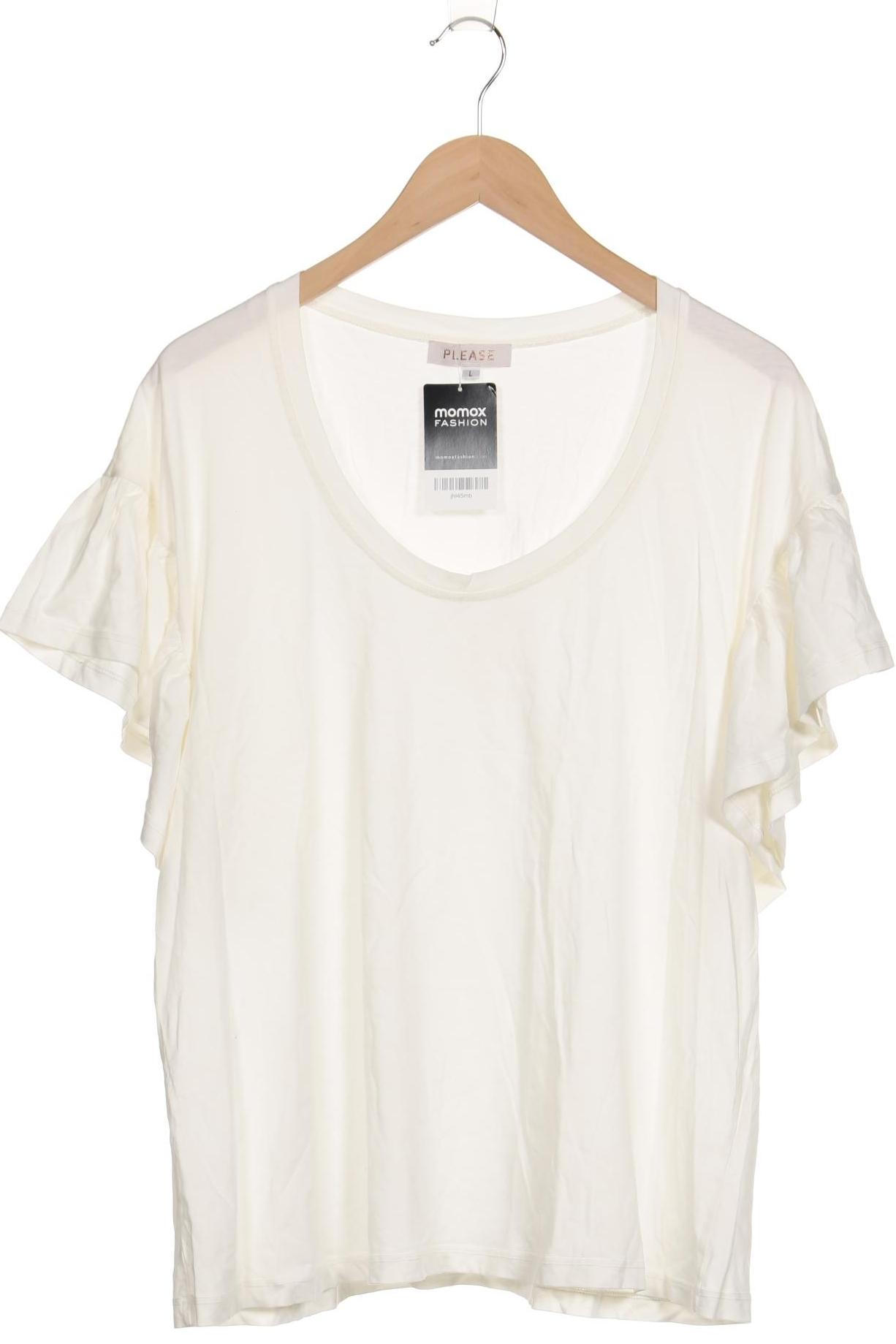 

Please Damen T-Shirt, cremeweiß, Gr. 42