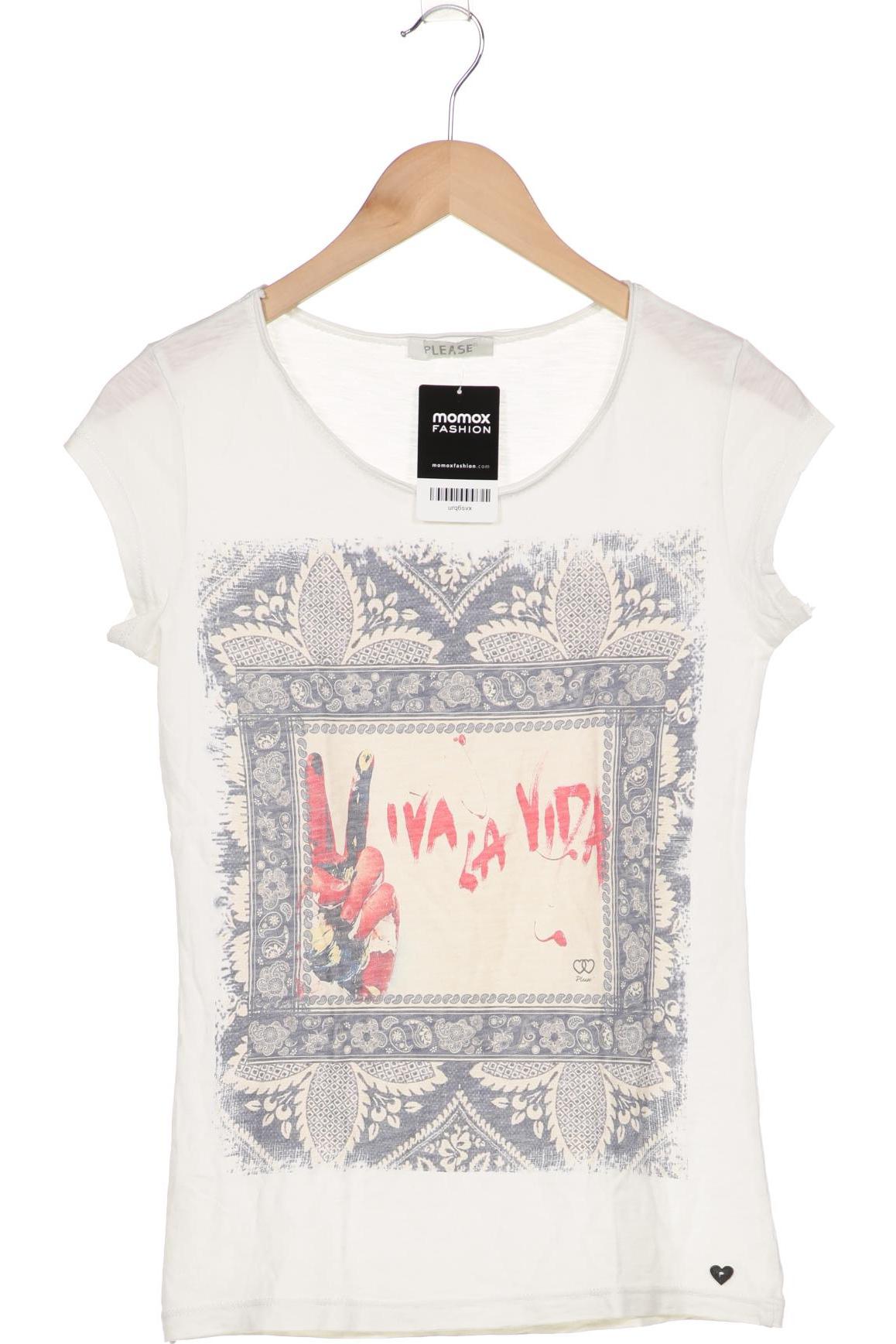 

Please Damen T-Shirt, cremeweiß, Gr. 34