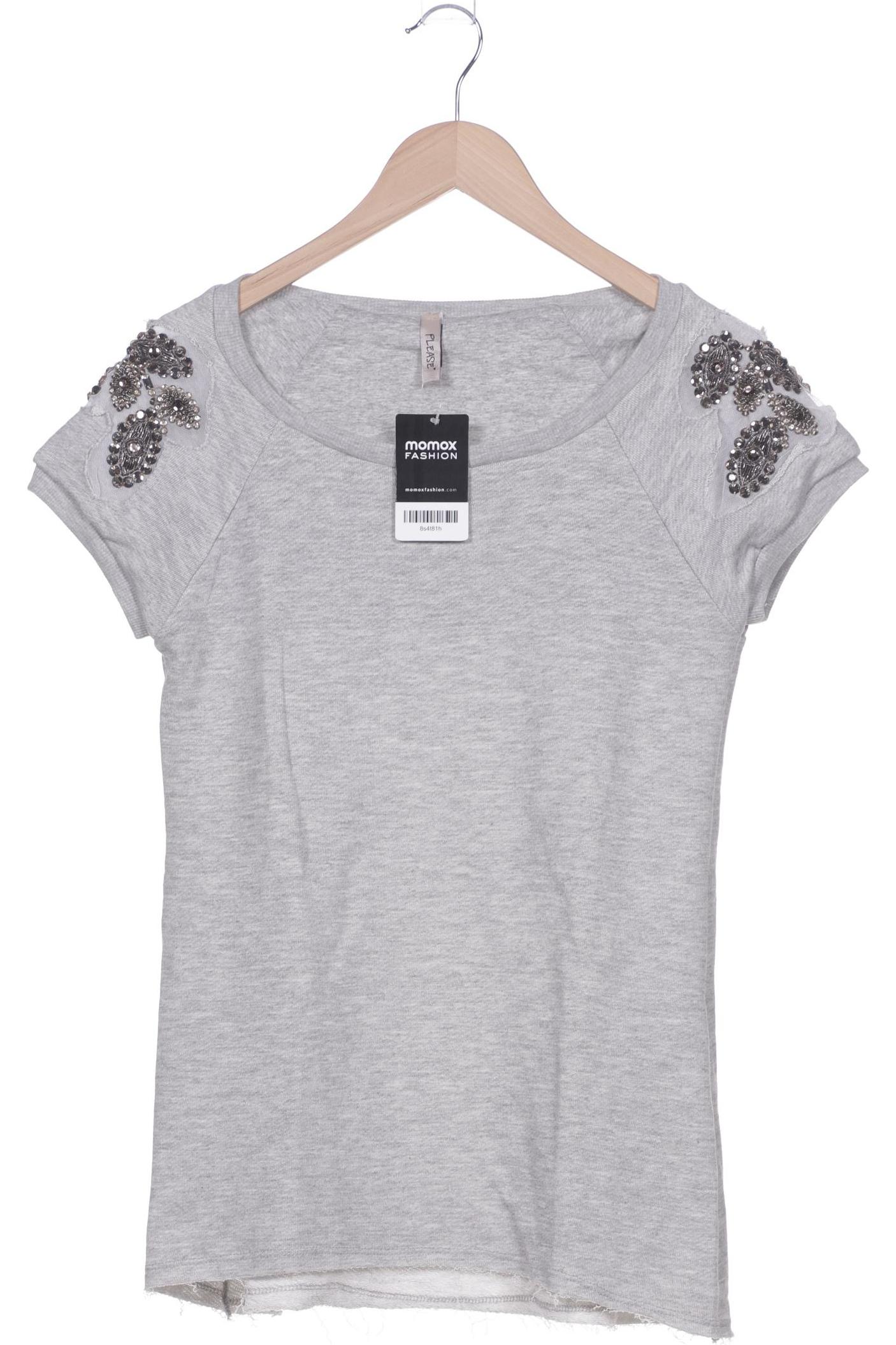 

Please Damen T-Shirt, grau, Gr. 38