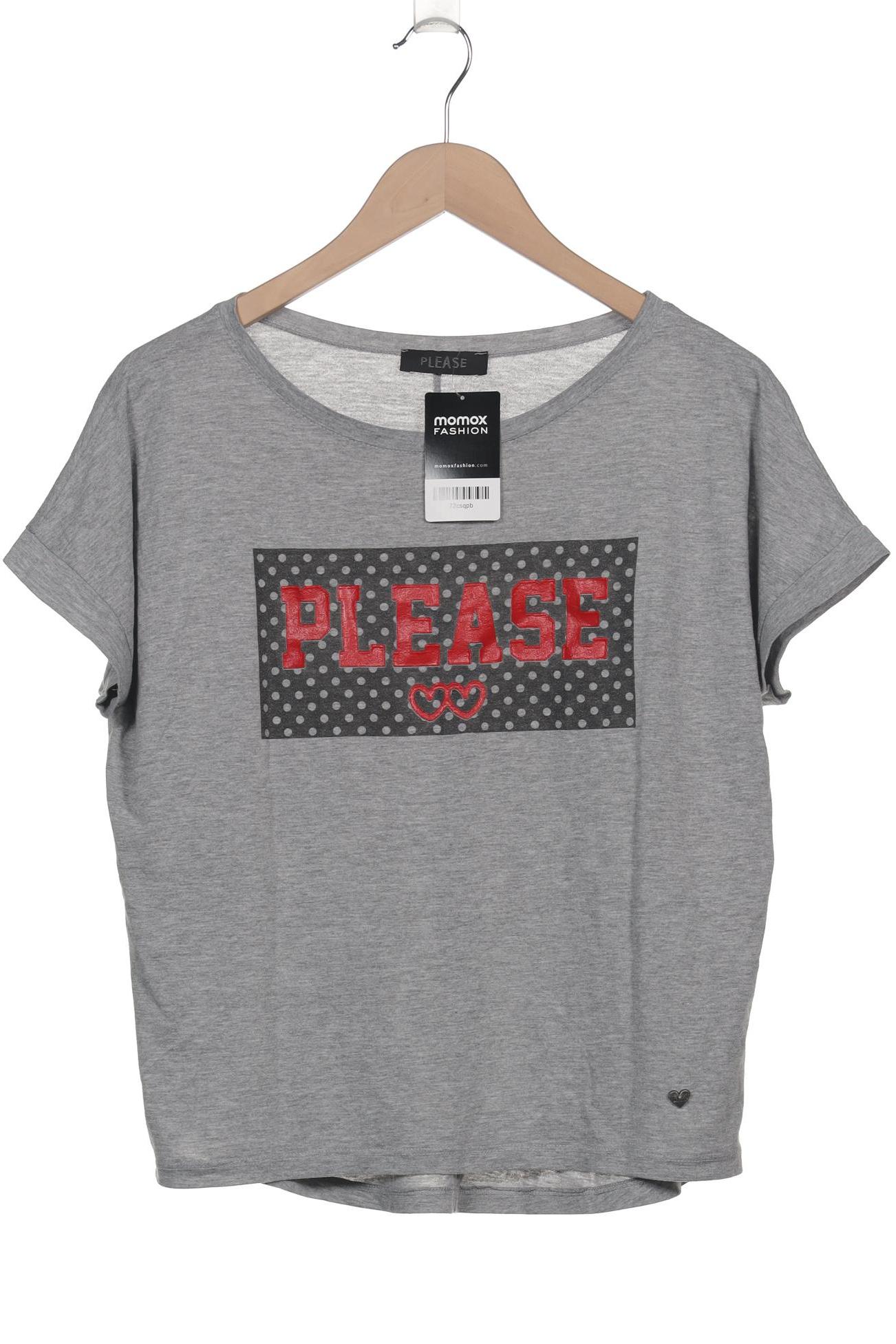 

Please Damen T-Shirt, grau, Gr. 48