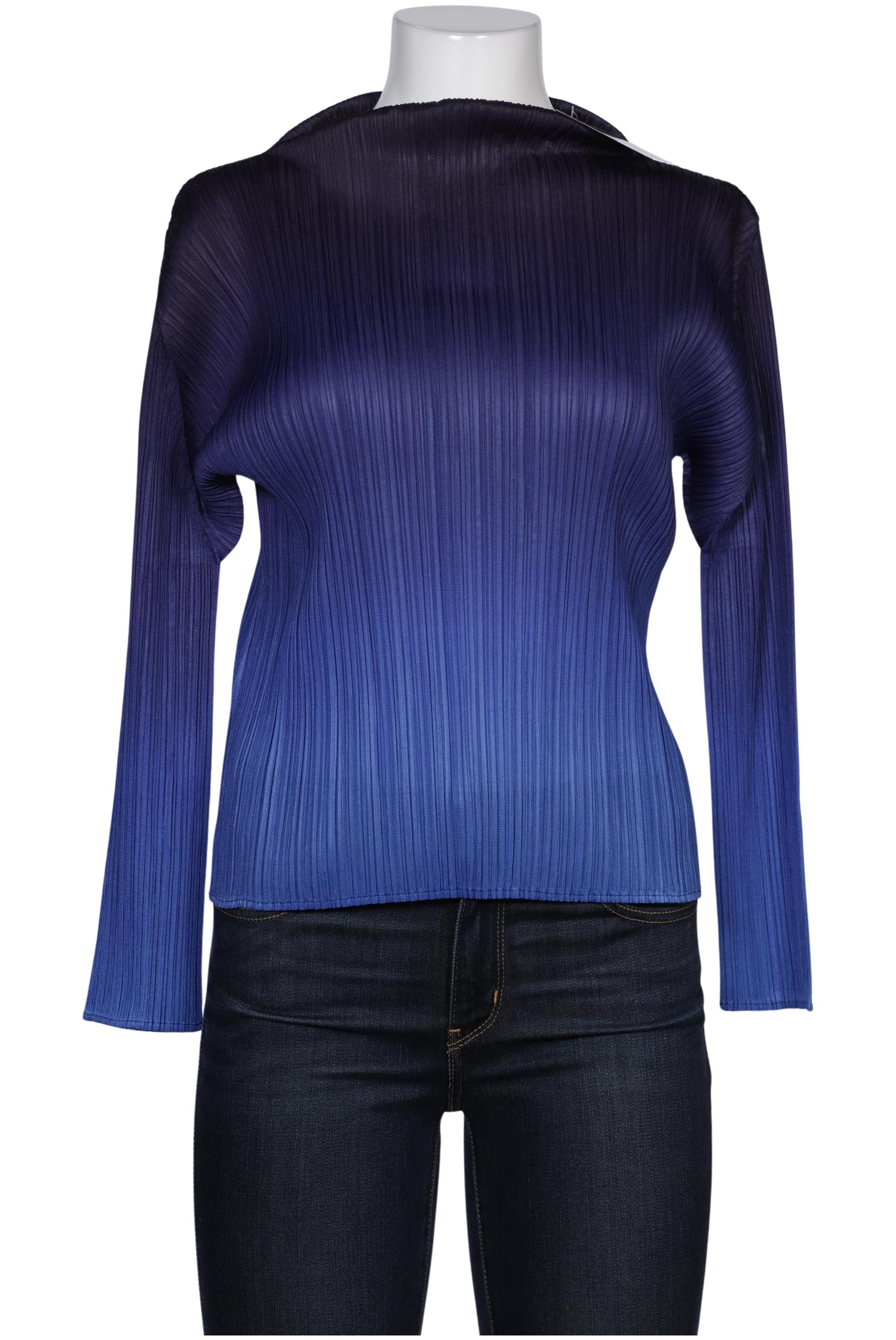 

Pleats Please Issey Miyake Damen Bluse, blau, Gr. 42