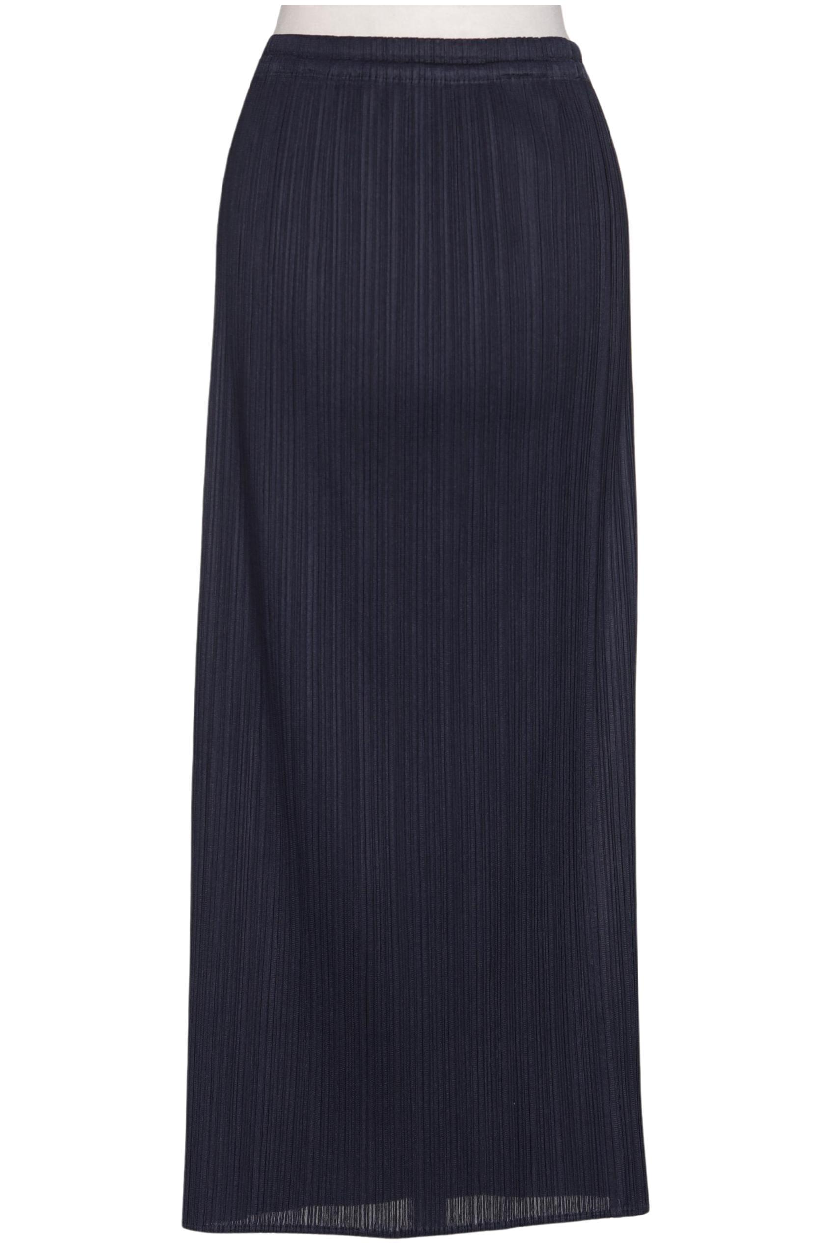 

Pleats Please Issey Miyake Damen Rock, marineblau, Gr. 24