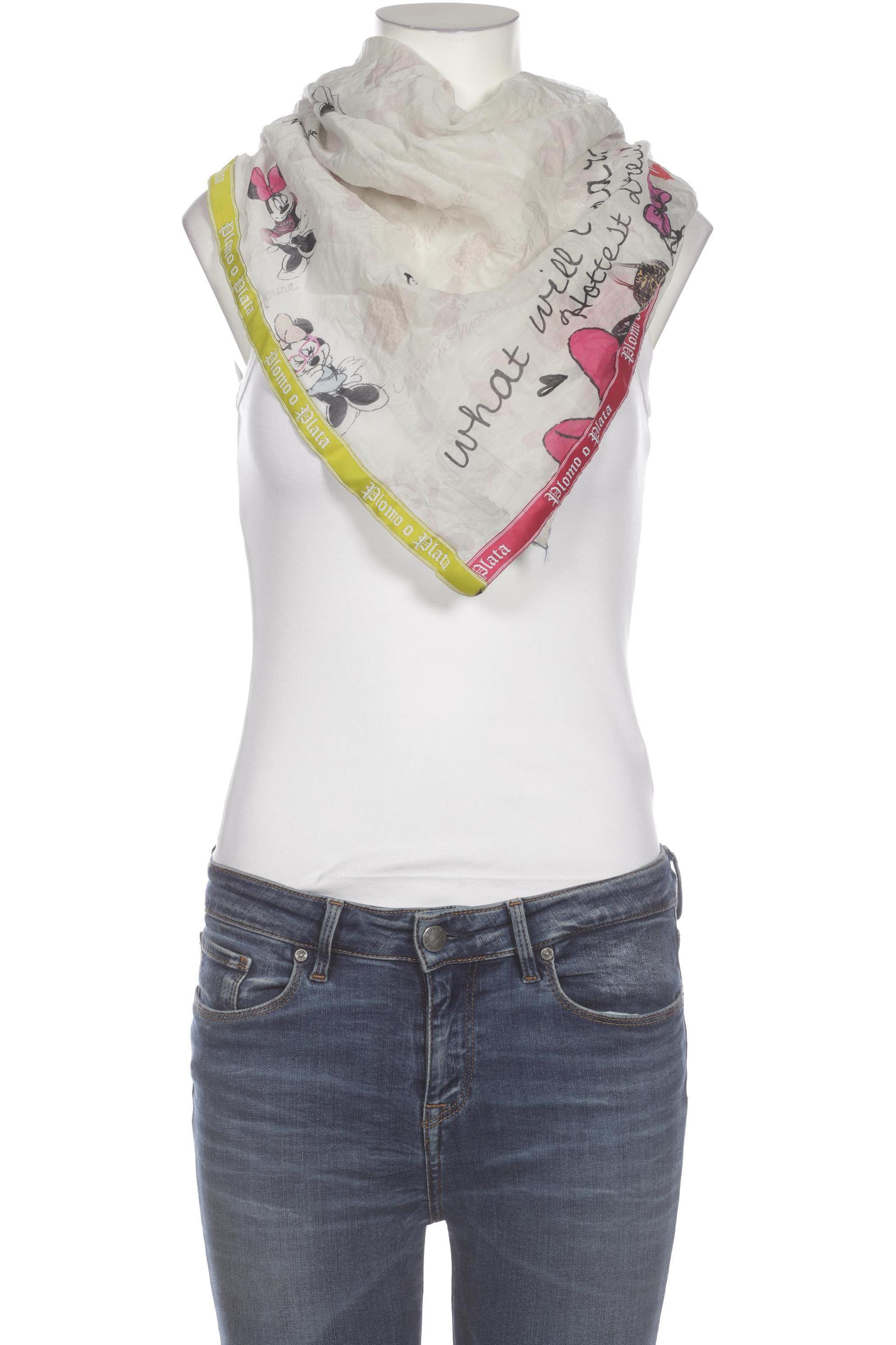 

Plomo o Plata Damen Schal, weiß, Gr.