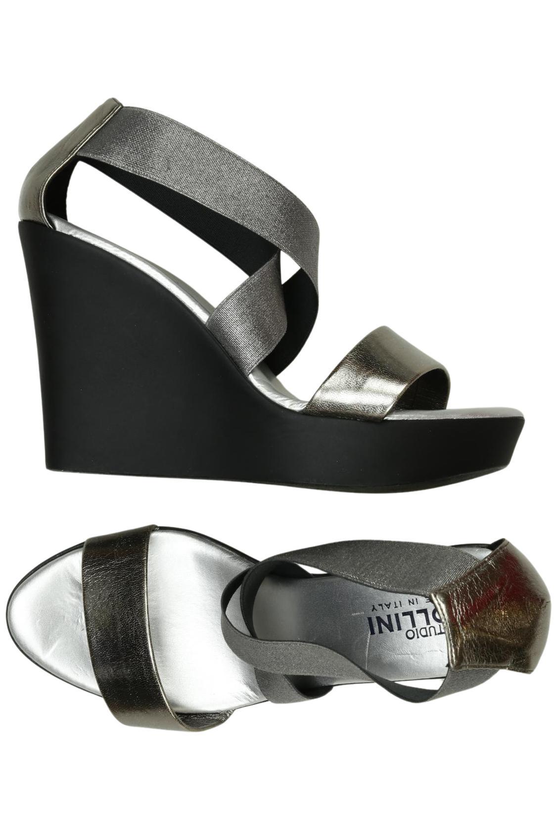 

Pollini Damen Sandale, silber, Gr. 38