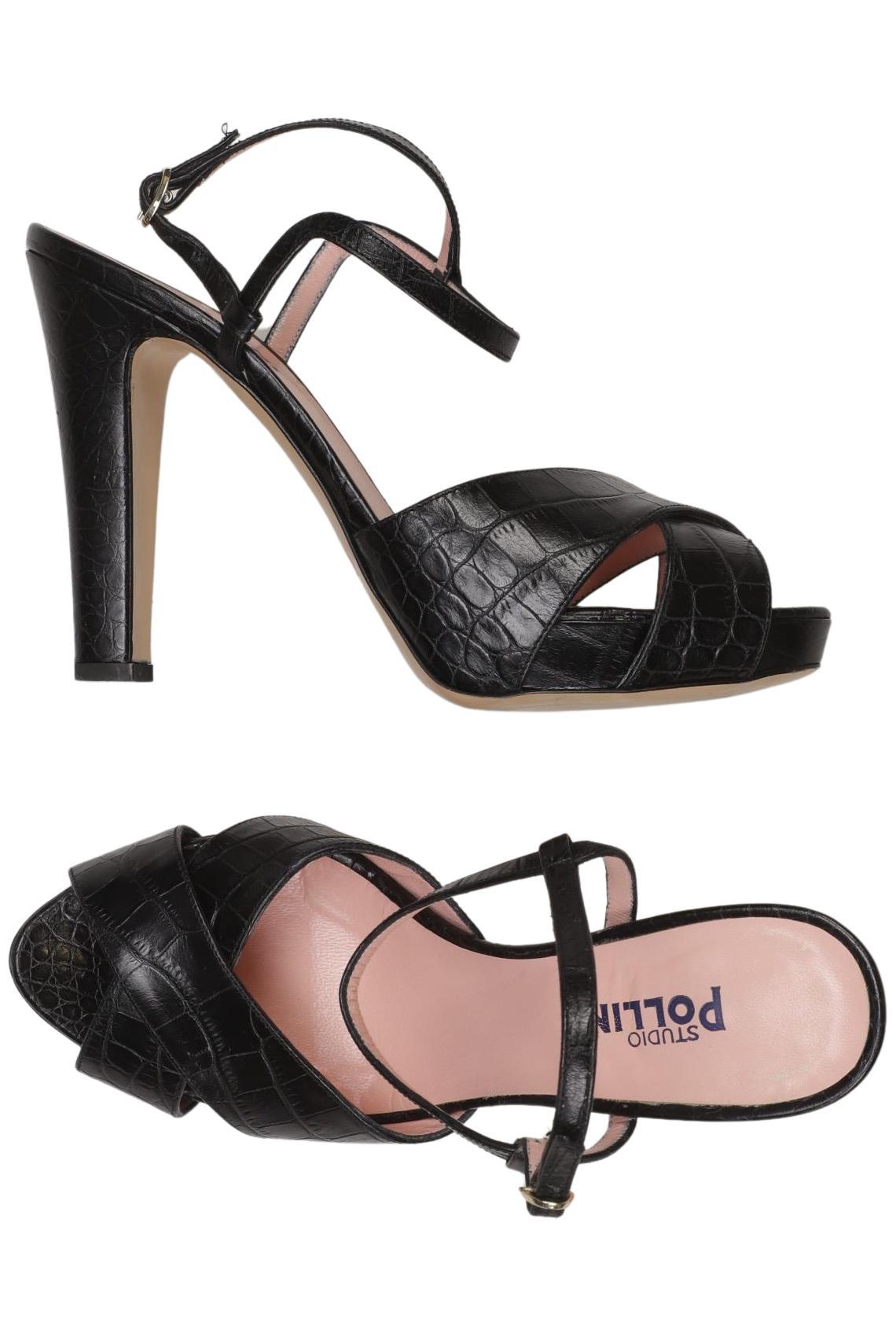 

Pollini Damen Sandale, schwarz, Gr. 38.5