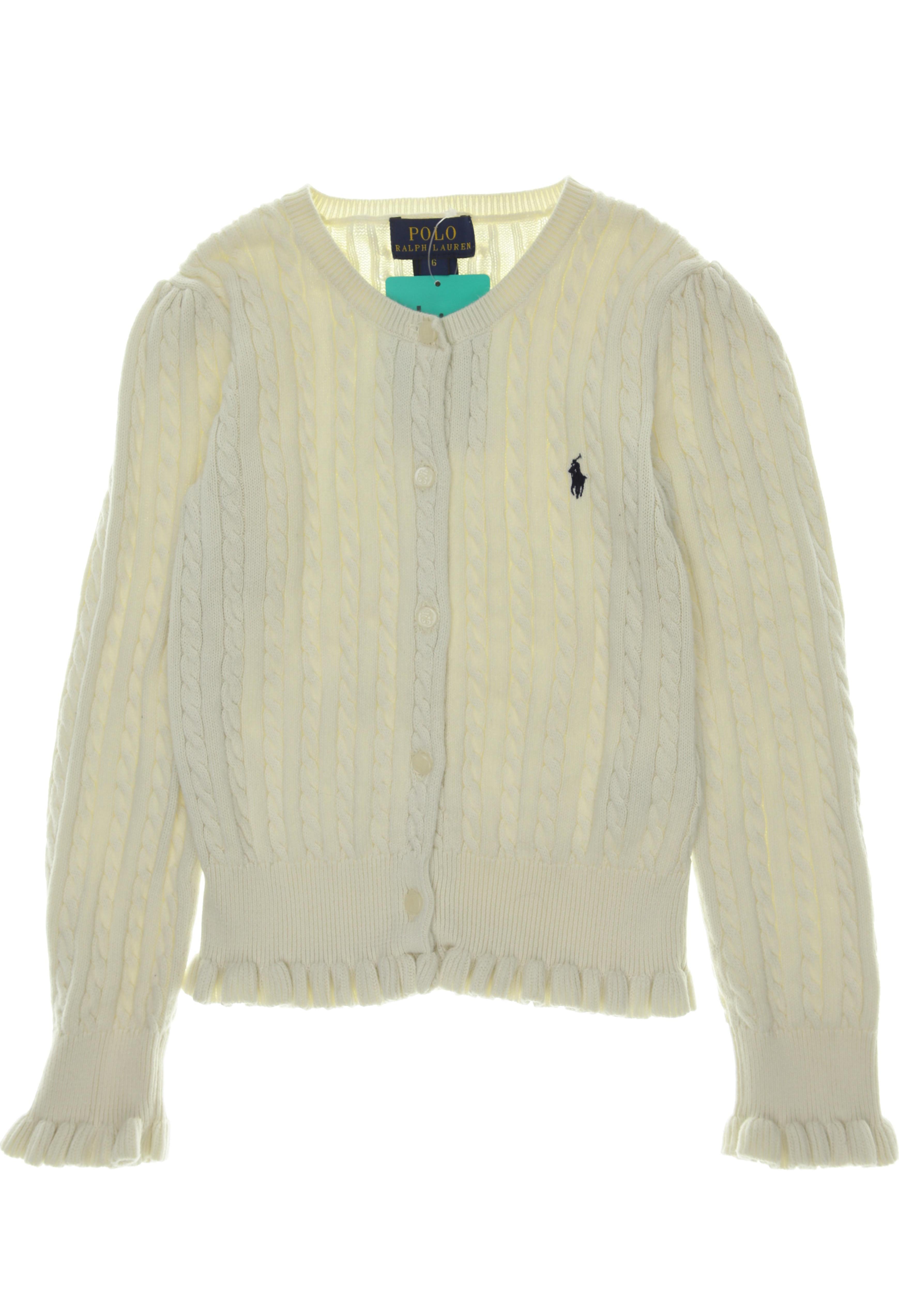 

Polo Ralph Lauren Mädchen Strickjacke, weiß, Gr. 116