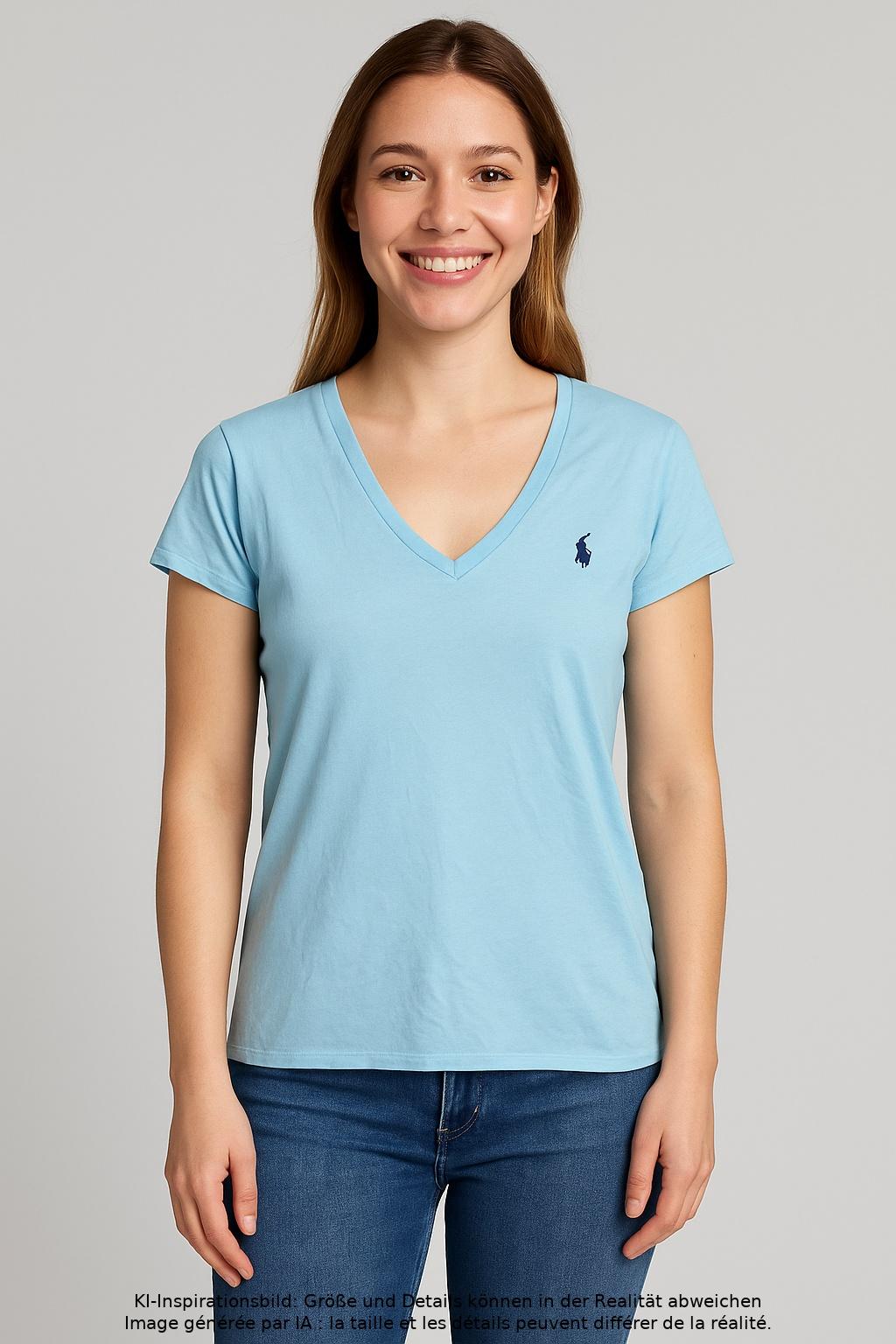 

Polo Ralph Lauren Damen T-Shirt, hellblau, Gr. 38