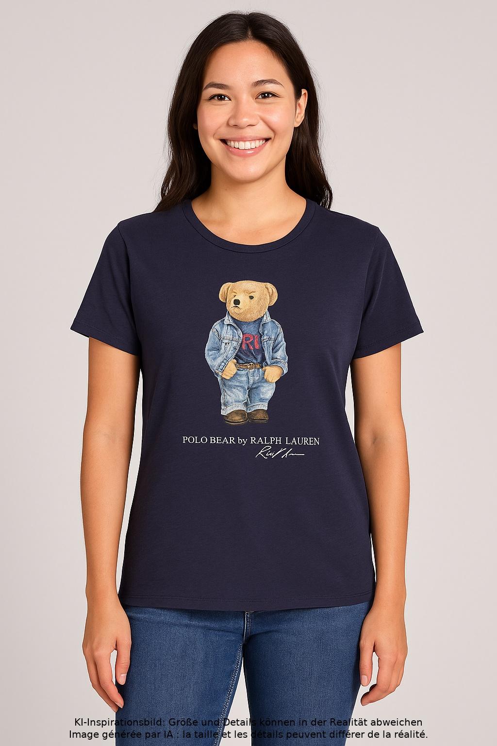 

Polo Ralph Lauren Damen T-Shirt, marineblau, Gr. 36