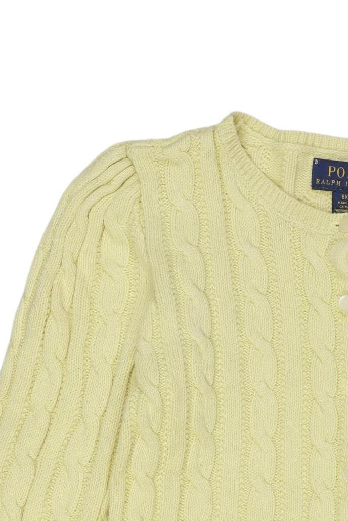 Thumbnail - Polo Ralph Lauren Mädchen Strickjacke, gelb, Gr. 116