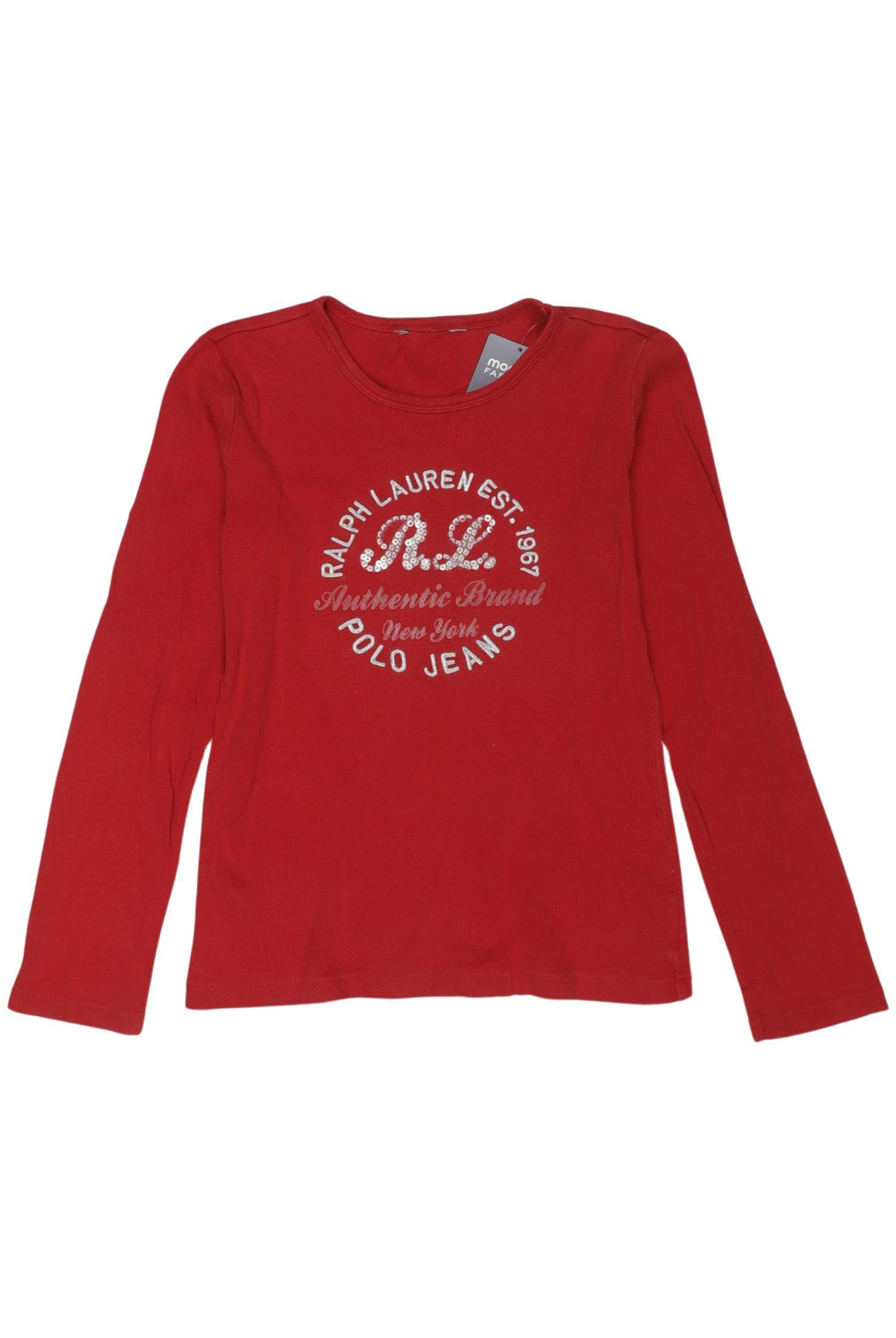 

Polo Ralph Lauren Mädchen Langarmshirt, rot, Gr. 140