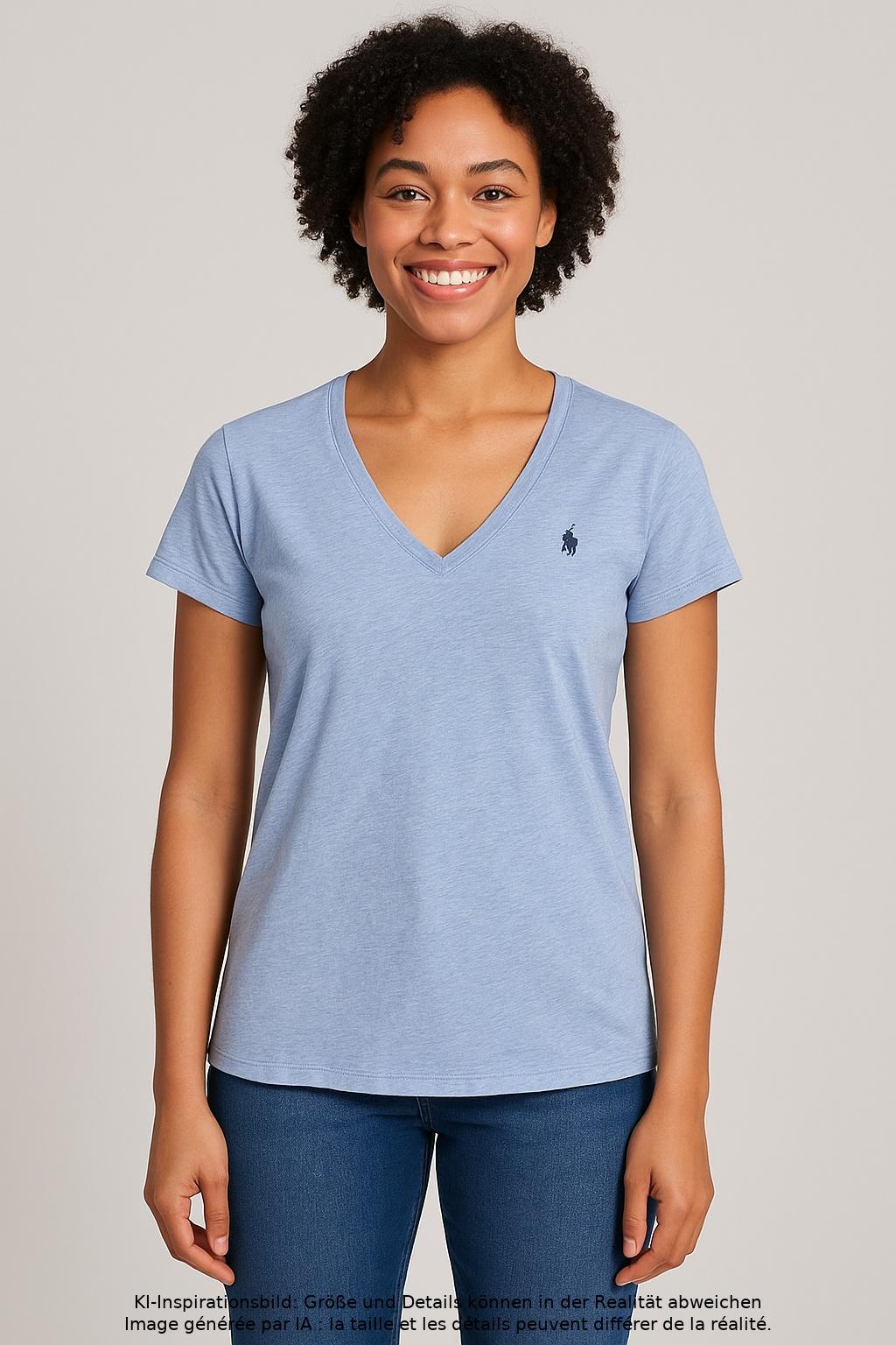 

Polo Ralph Lauren Damen T-Shirt, hellblau, Gr. 36