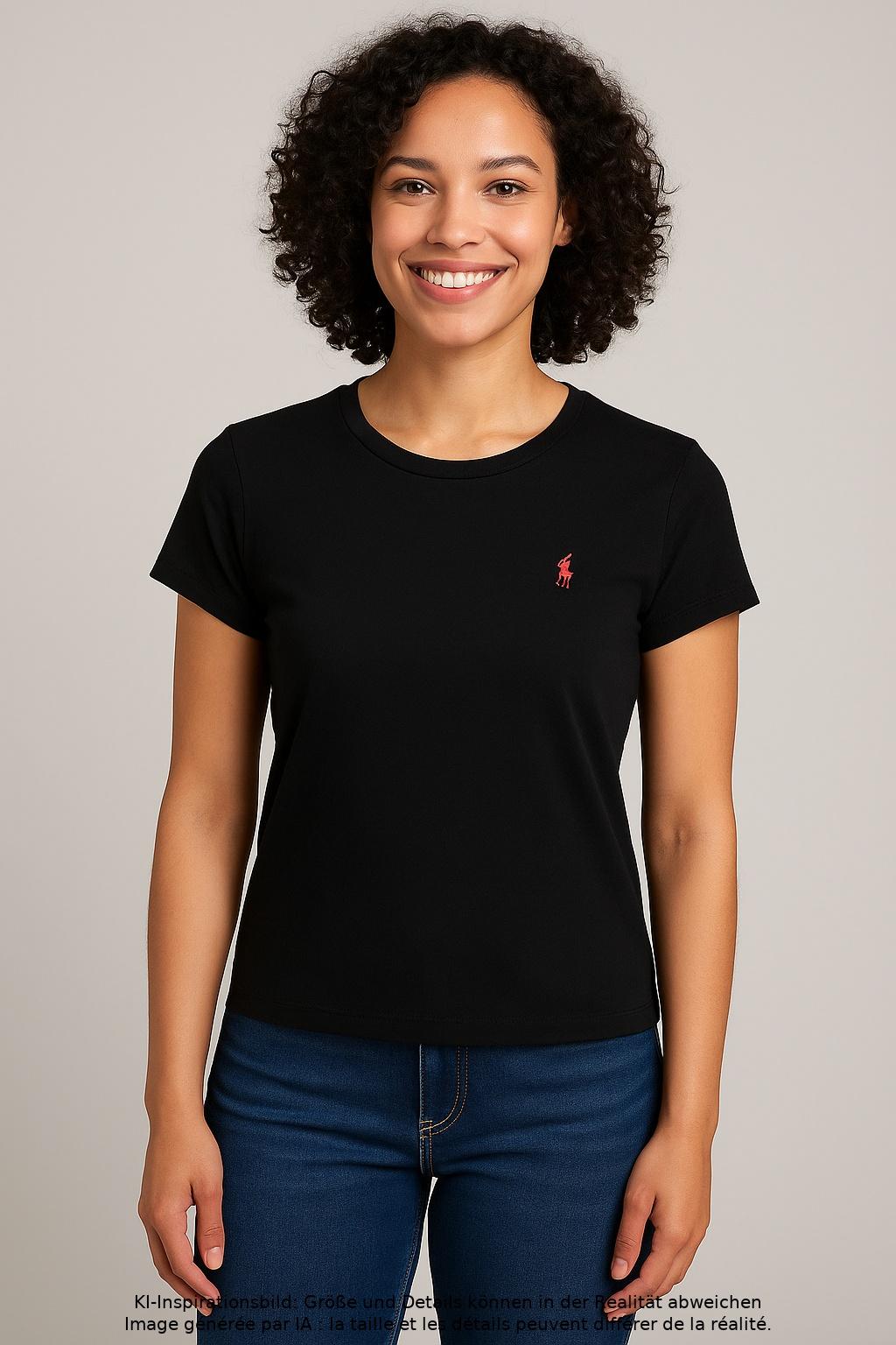 

Polo Ralph Lauren Damen T-Shirt, schwarz, Gr. 36