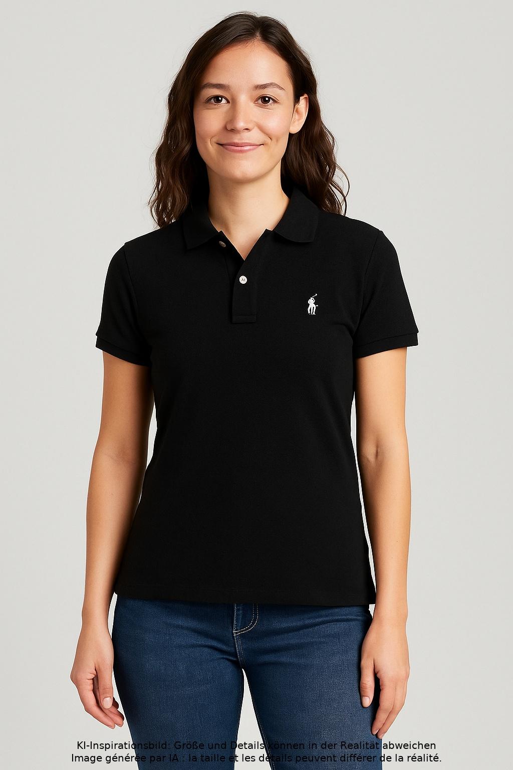 

Polo Ralph Lauren Damen Poloshirt, schwarz, Gr. 42