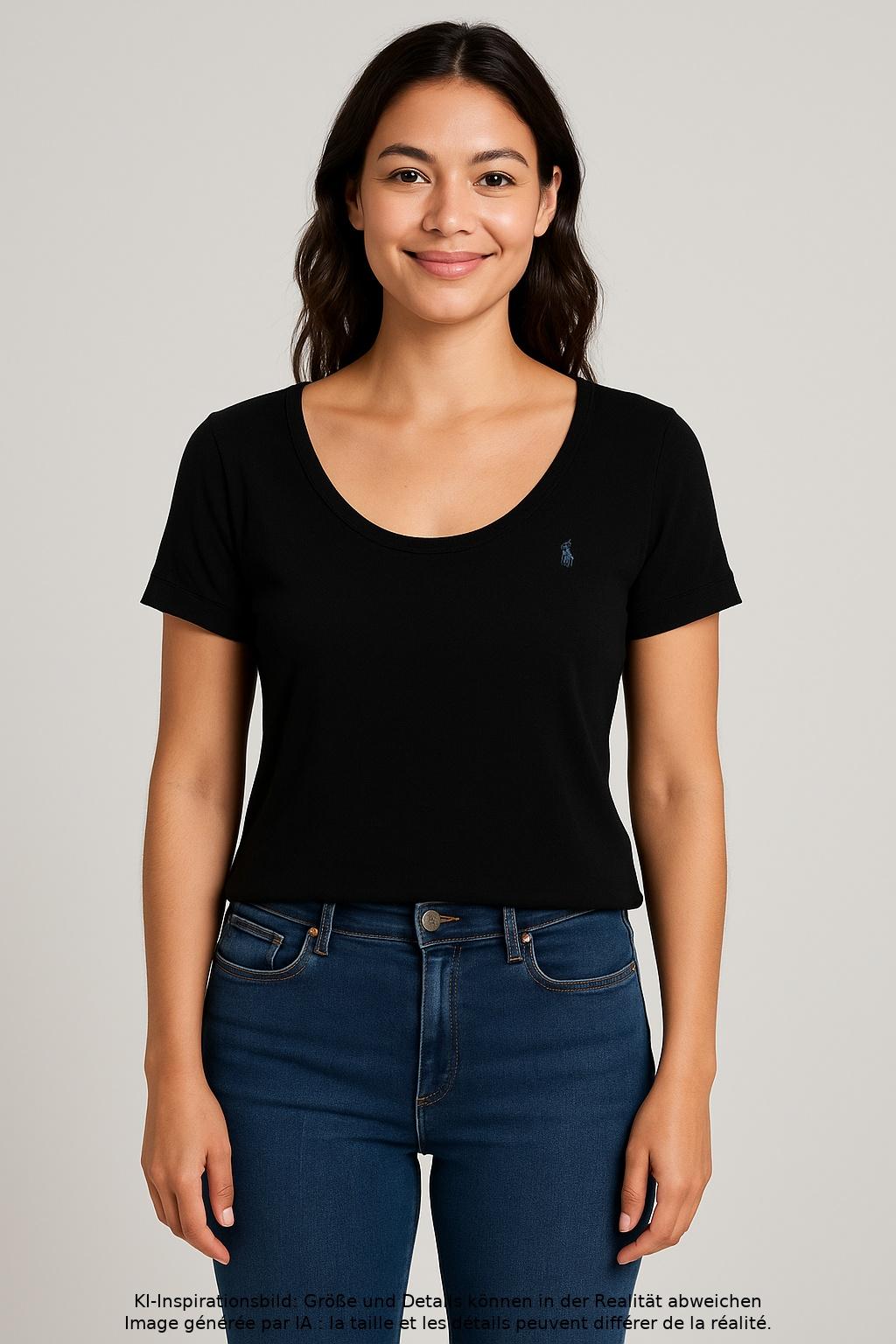 

Polo Ralph Lauren Damen T-Shirt, schwarz, Gr. 44