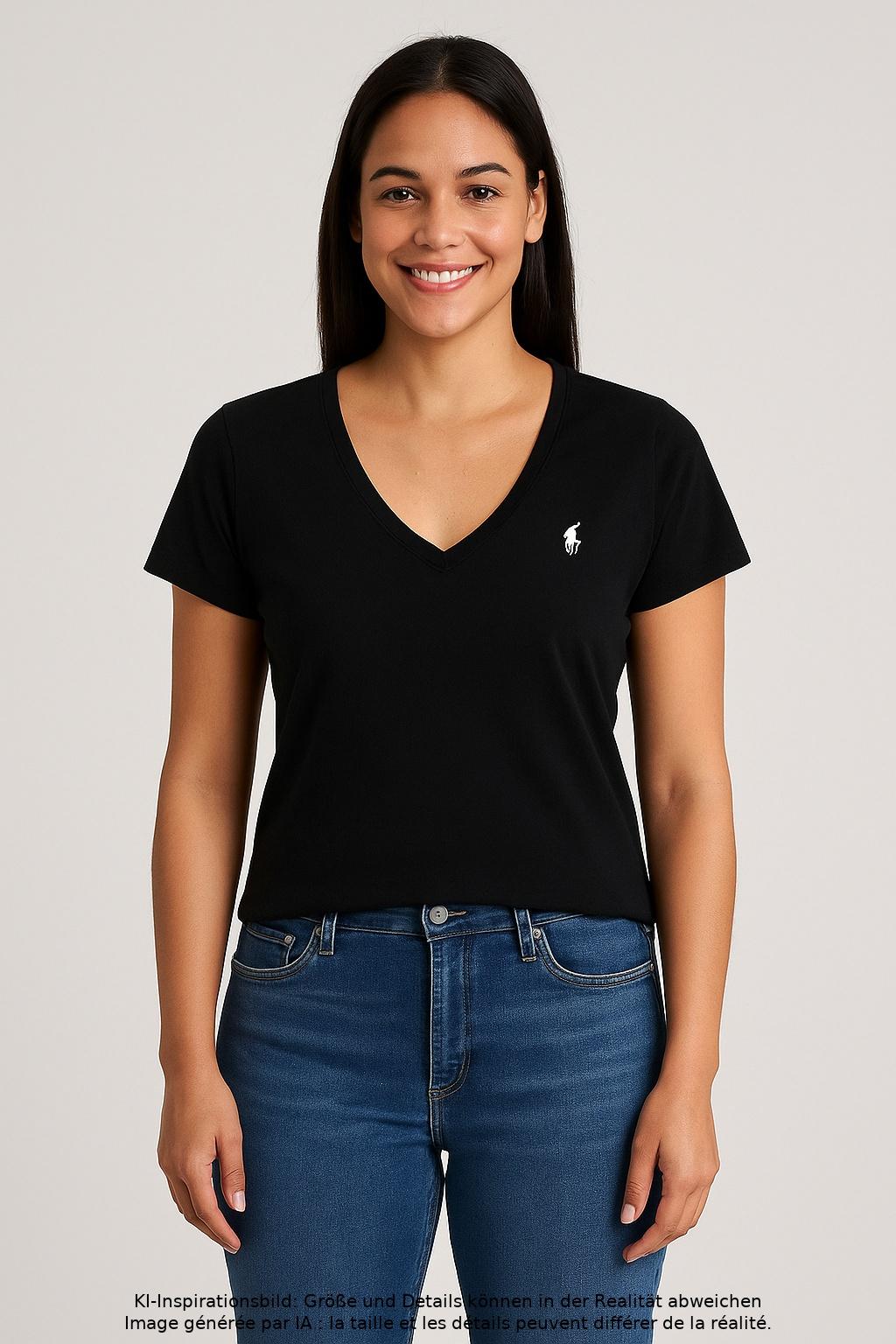 

Polo Ralph Lauren Damen T-Shirt, schwarz, Gr. 44