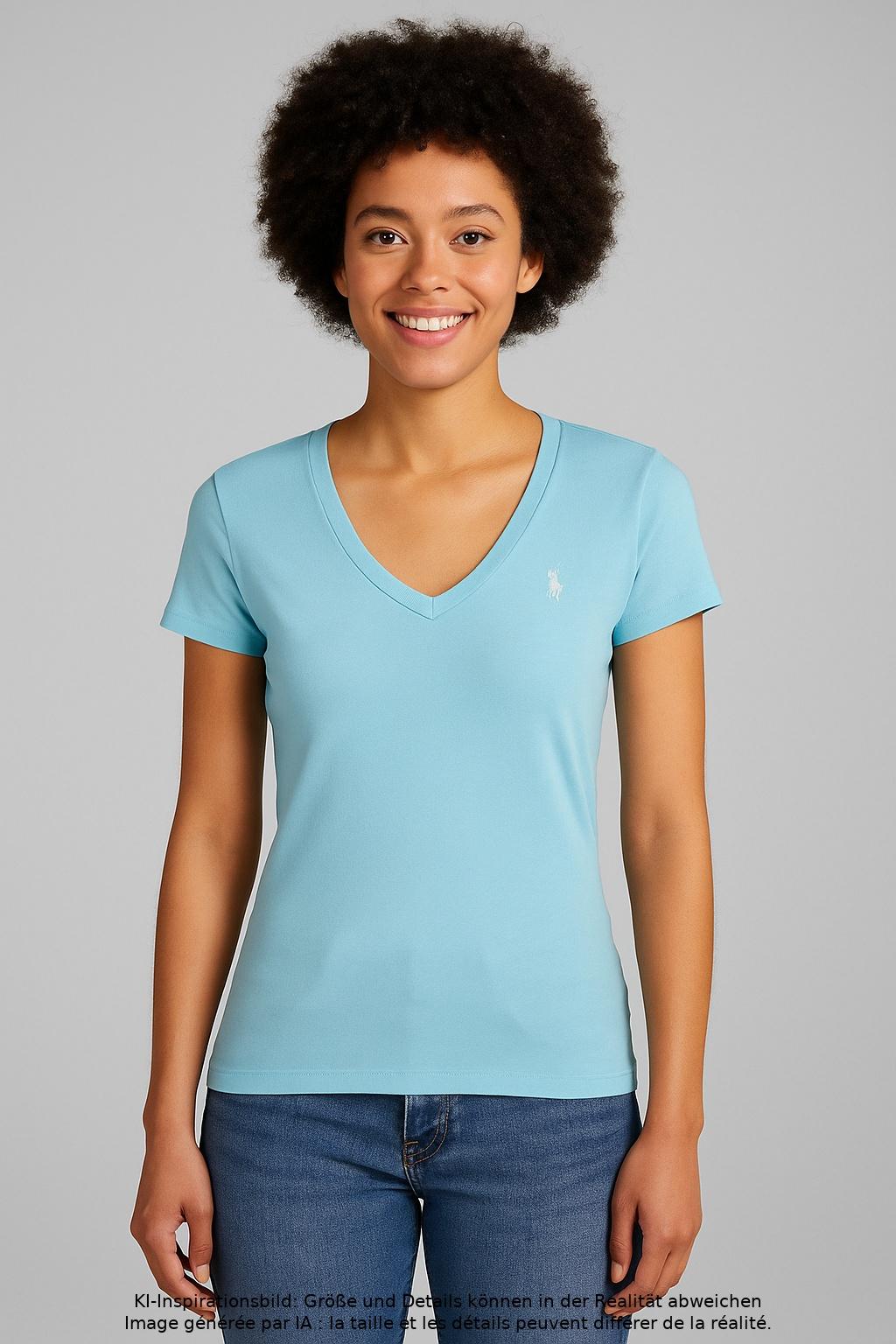 

Polo Ralph Lauren Damen T-Shirt, hellblau, Gr. 36