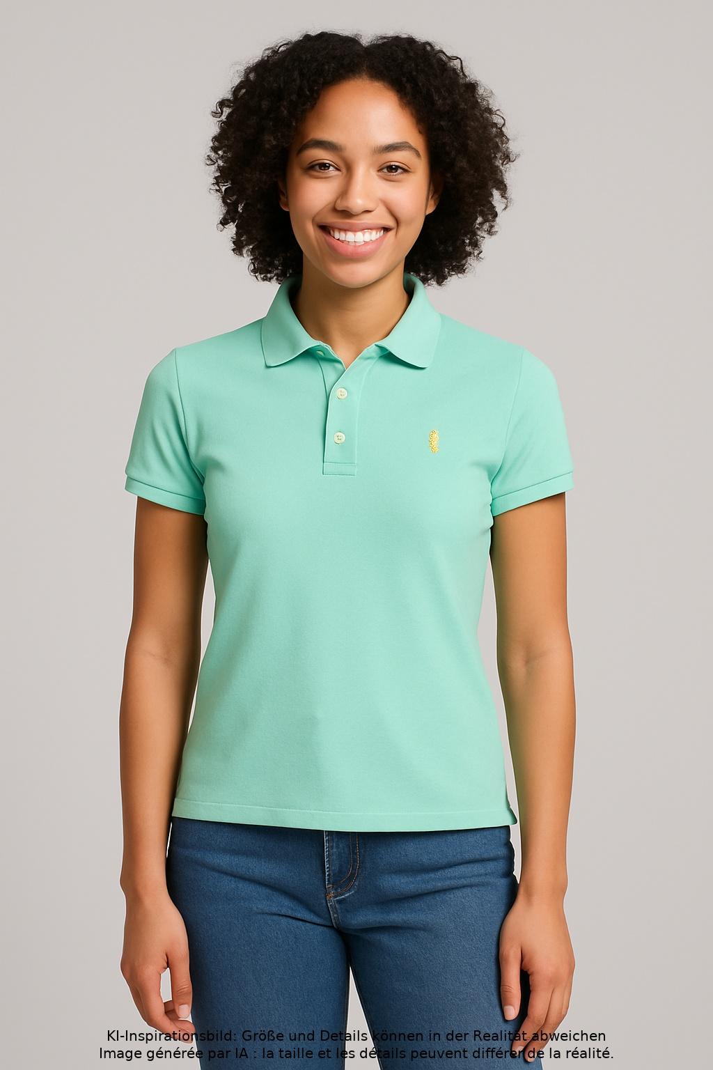 

Polo Ralph Lauren Damen Poloshirt, türkis, Gr. 36