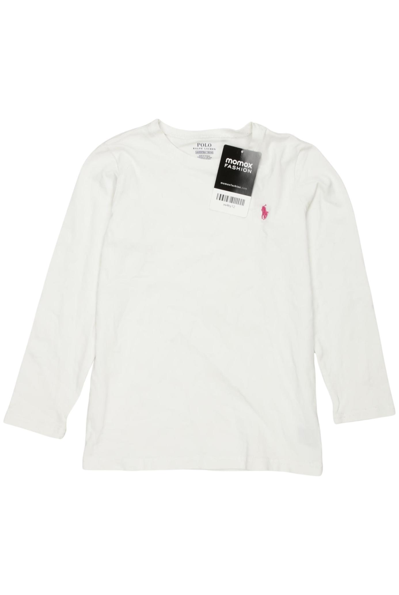 

Polo Ralph Lauren Mädchen Langarmshirt, weiß, Gr. 128