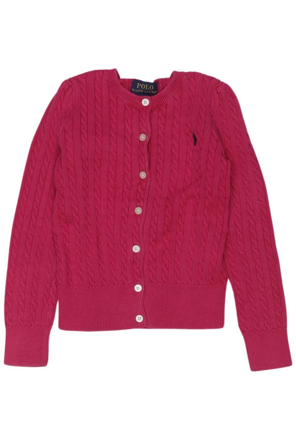 

Polo Ralph Lauren Mädchen Strickjacke, pink, Gr. 116