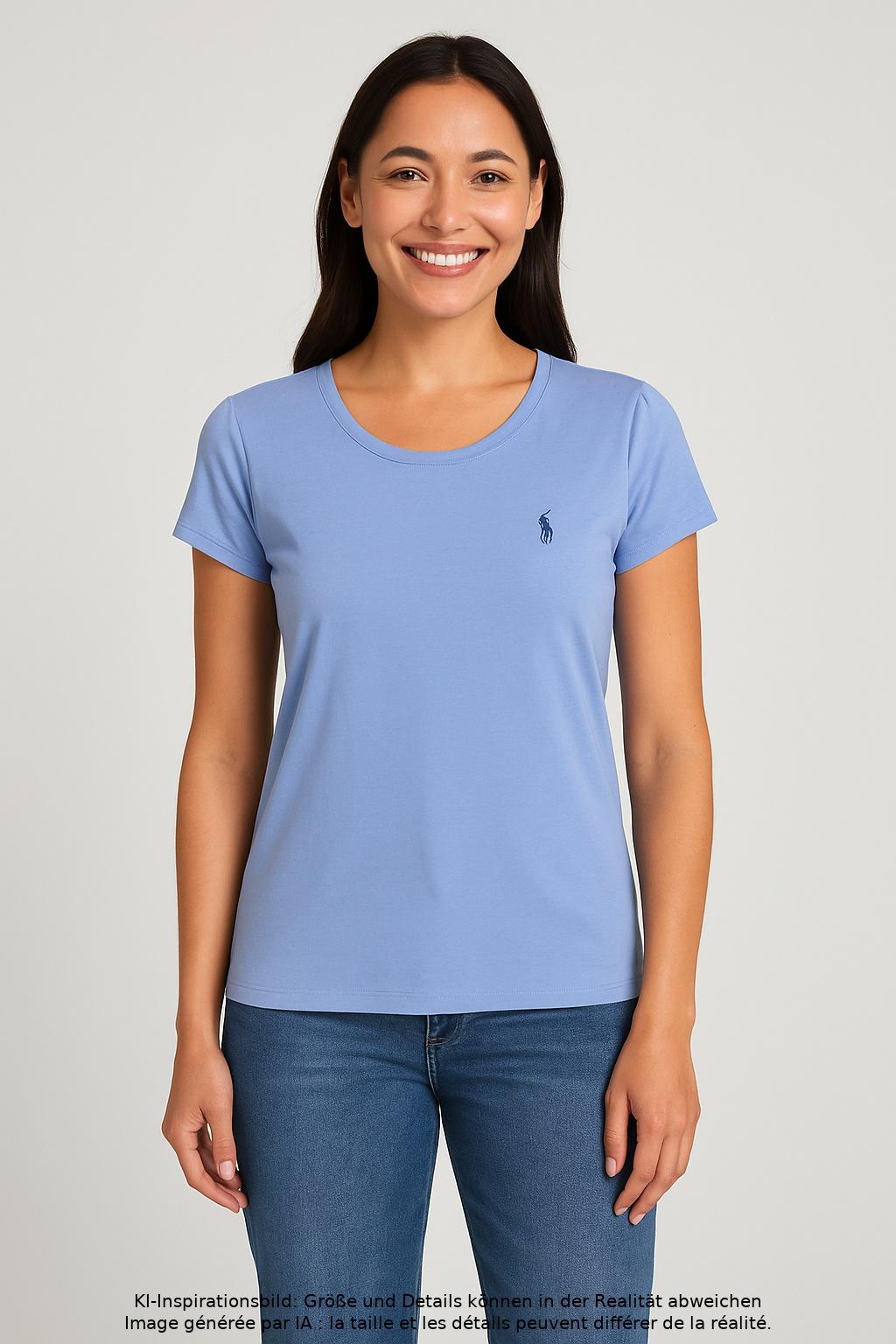 

Polo Ralph Lauren Damen T-Shirt, hellblau, Gr. 42