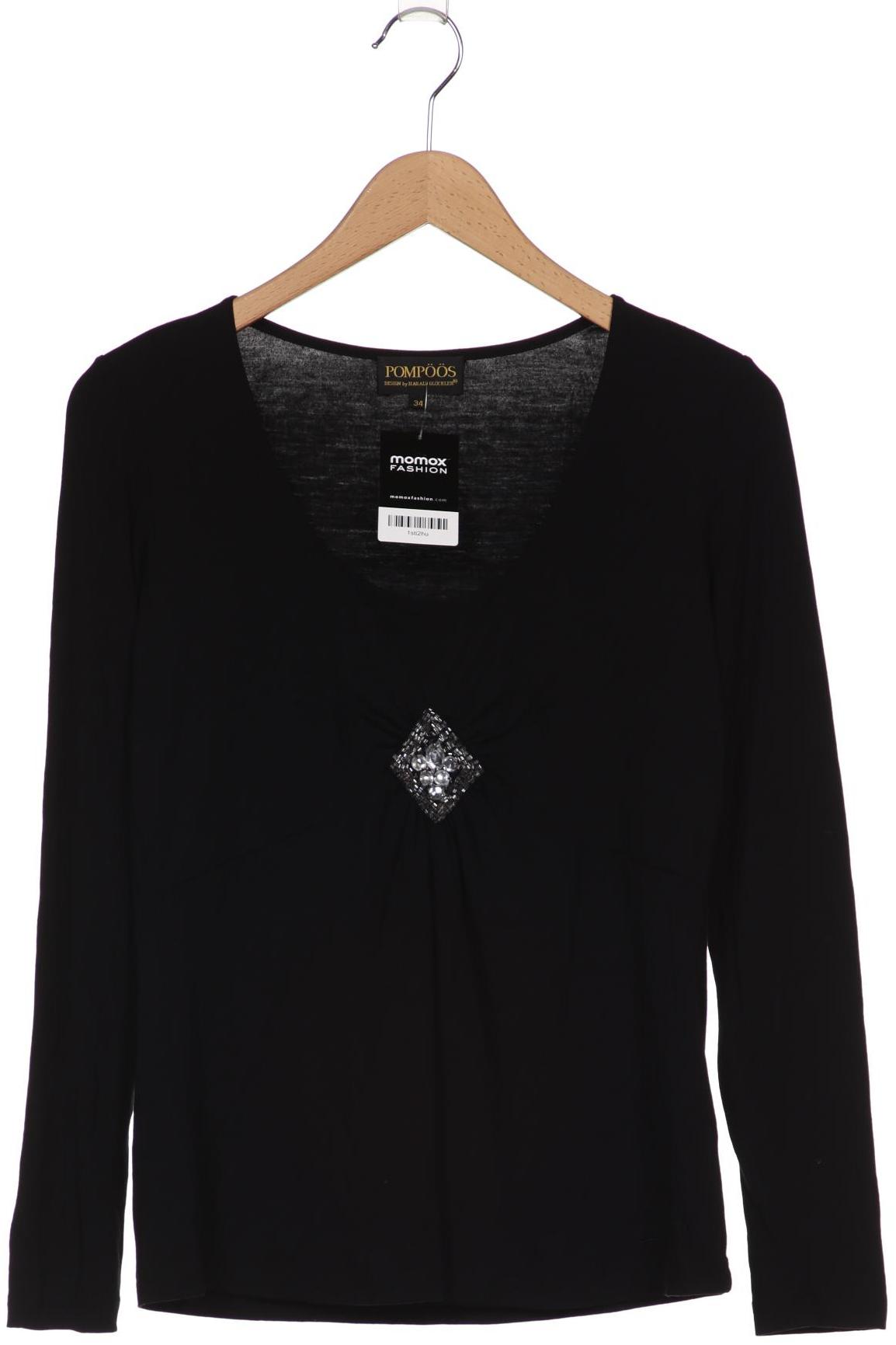 

Pompöös Damen Langarmshirt, schwarz