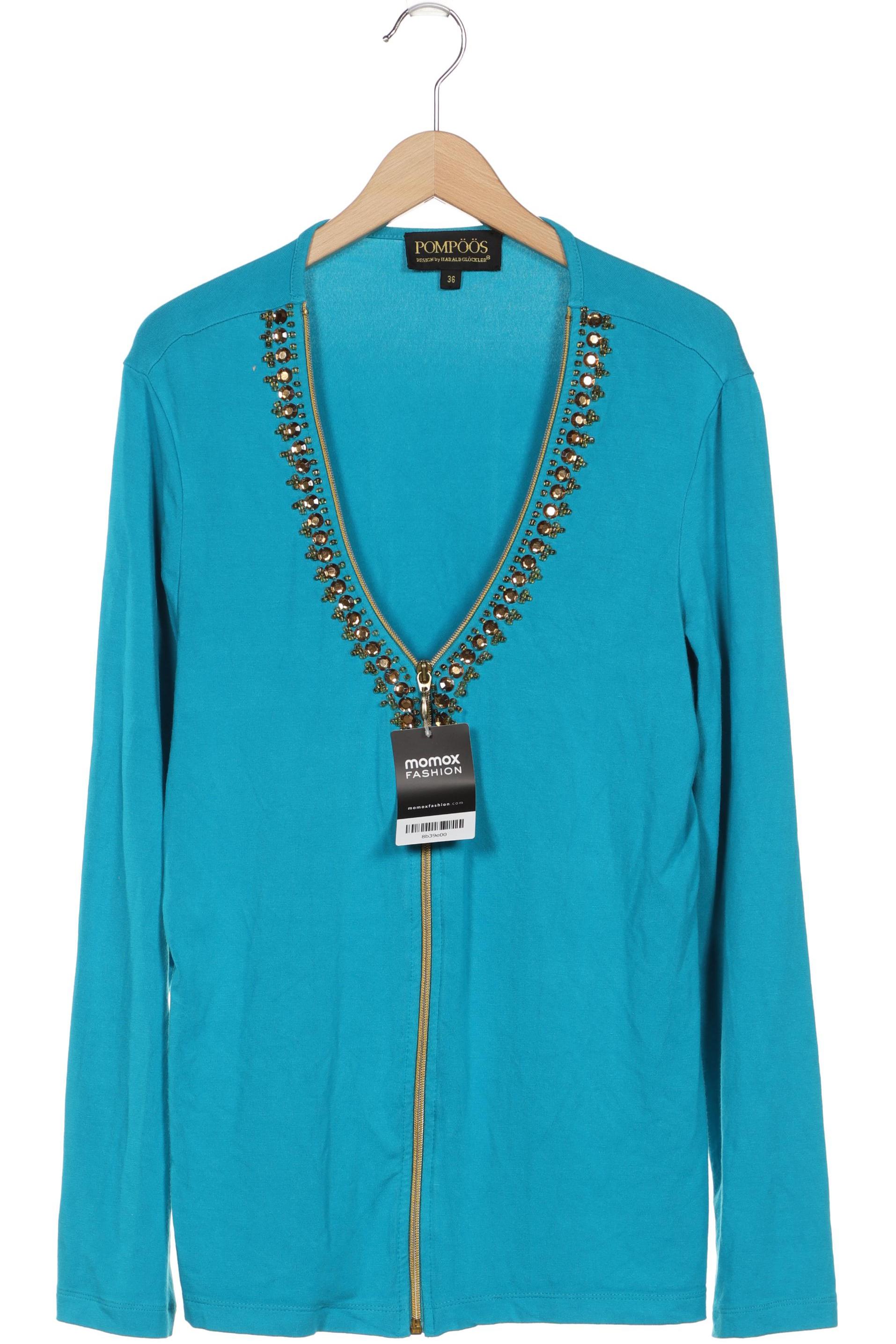 

Pompöös Damen Strickjacke, blau