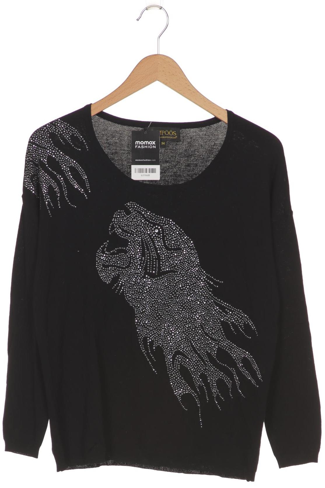 

Pompöös Damen Pullover, schwarz