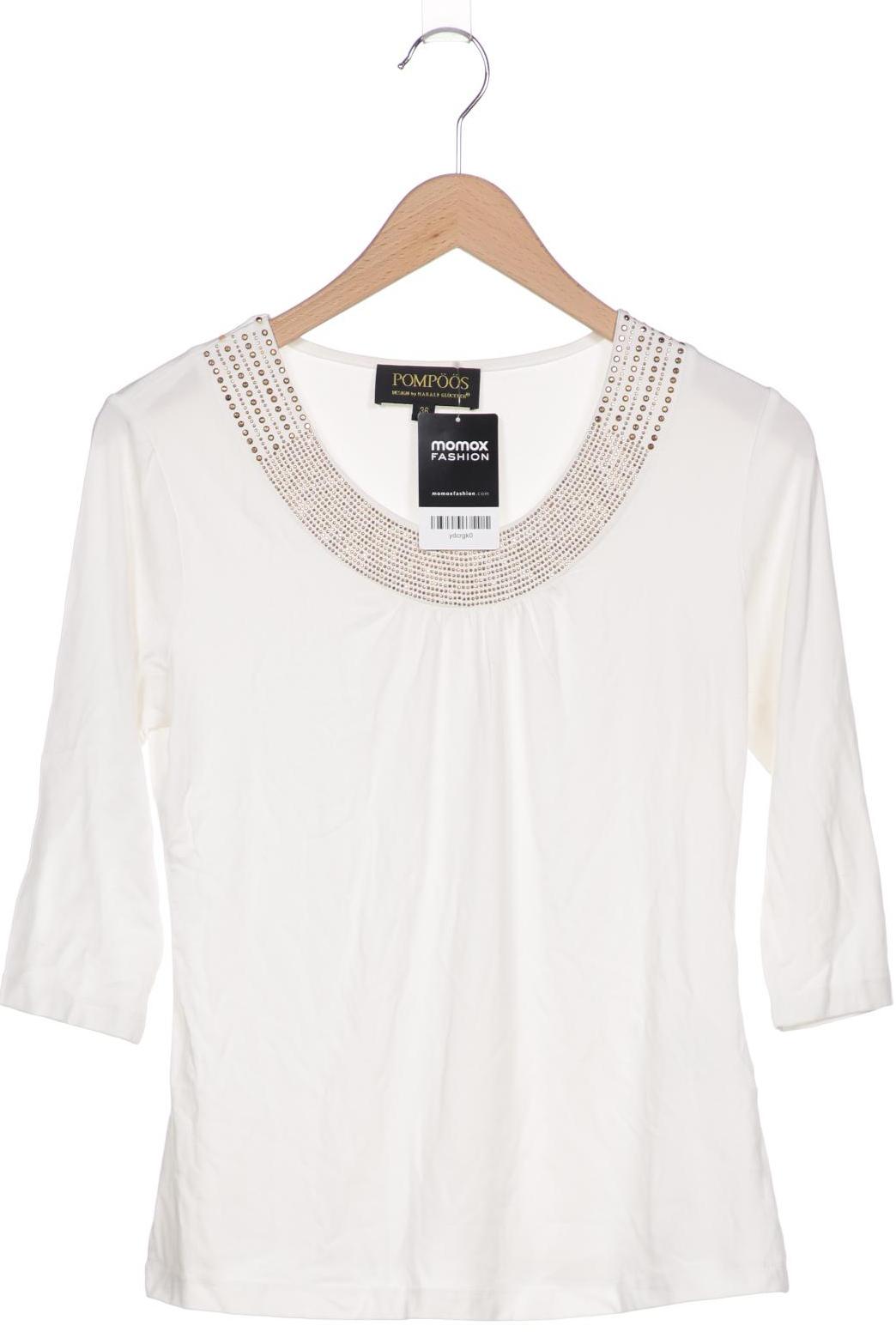 

Pompöös Damen Langarmshirt, weiß