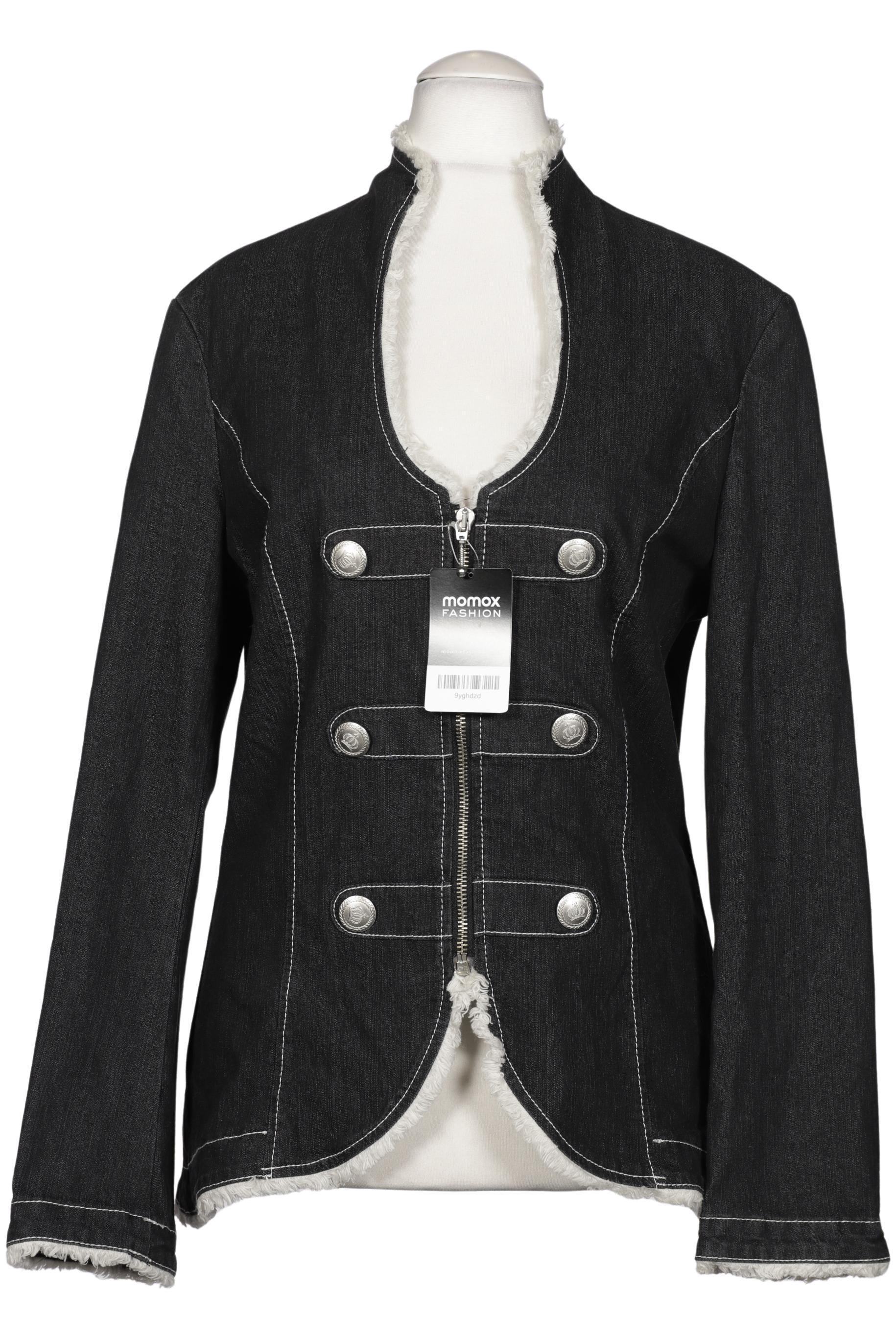 

Pompoos Damen Blazer, schwarz, Gr. 42