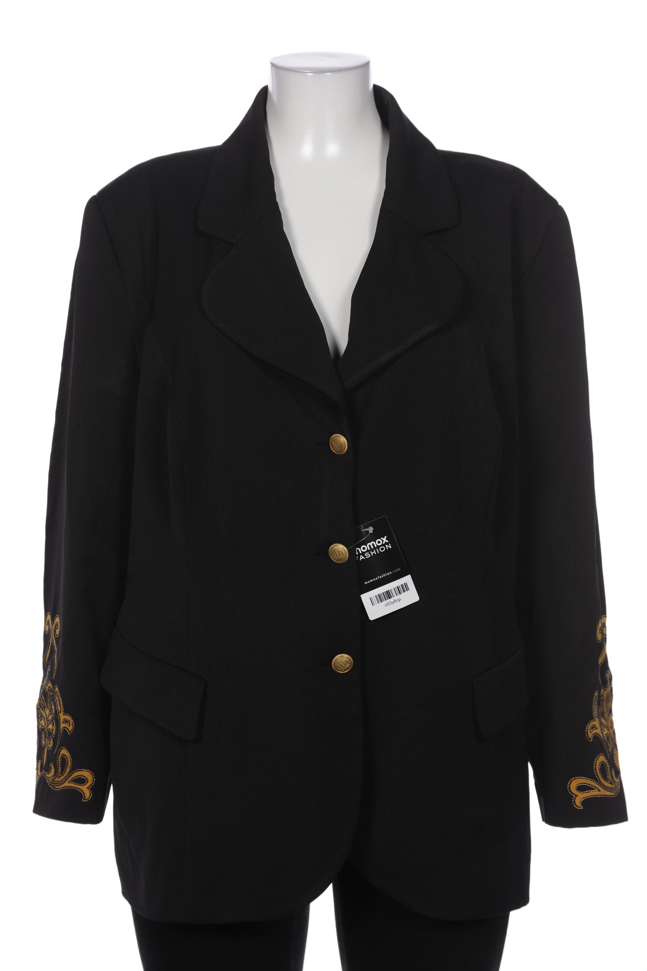 

Pompoos Damen Blazer, schwarz, Gr. 50