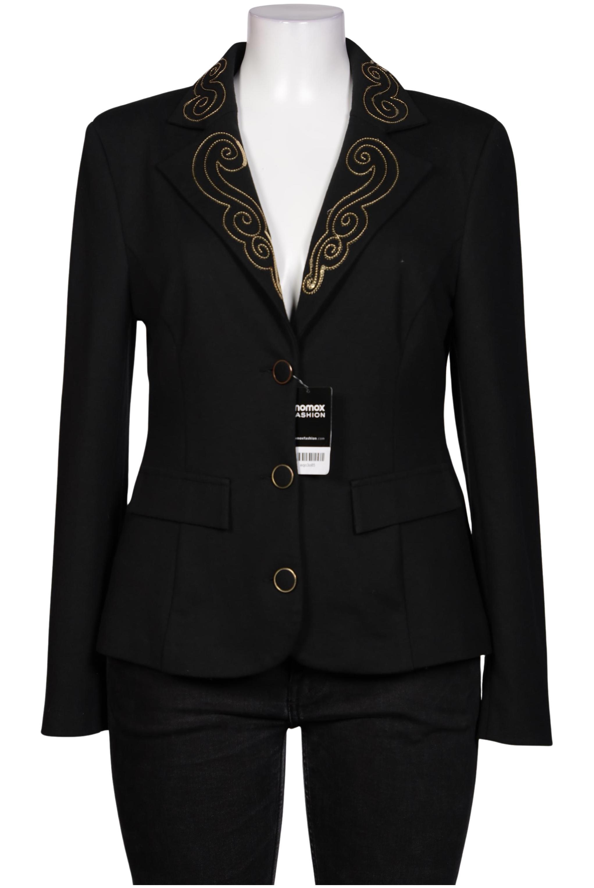 

Pompoos Damen Blazer, schwarz, Gr. 42